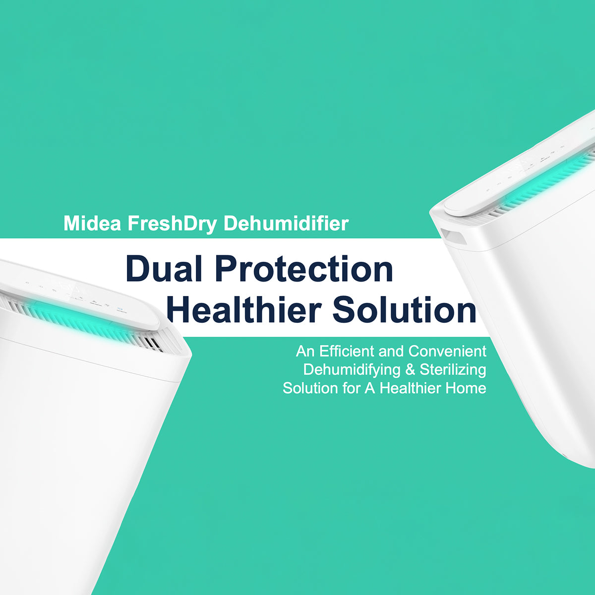 Midea FreshDry Dehumidifier Air Purifier 12L/Day with HEPA Filter Low Noise 4