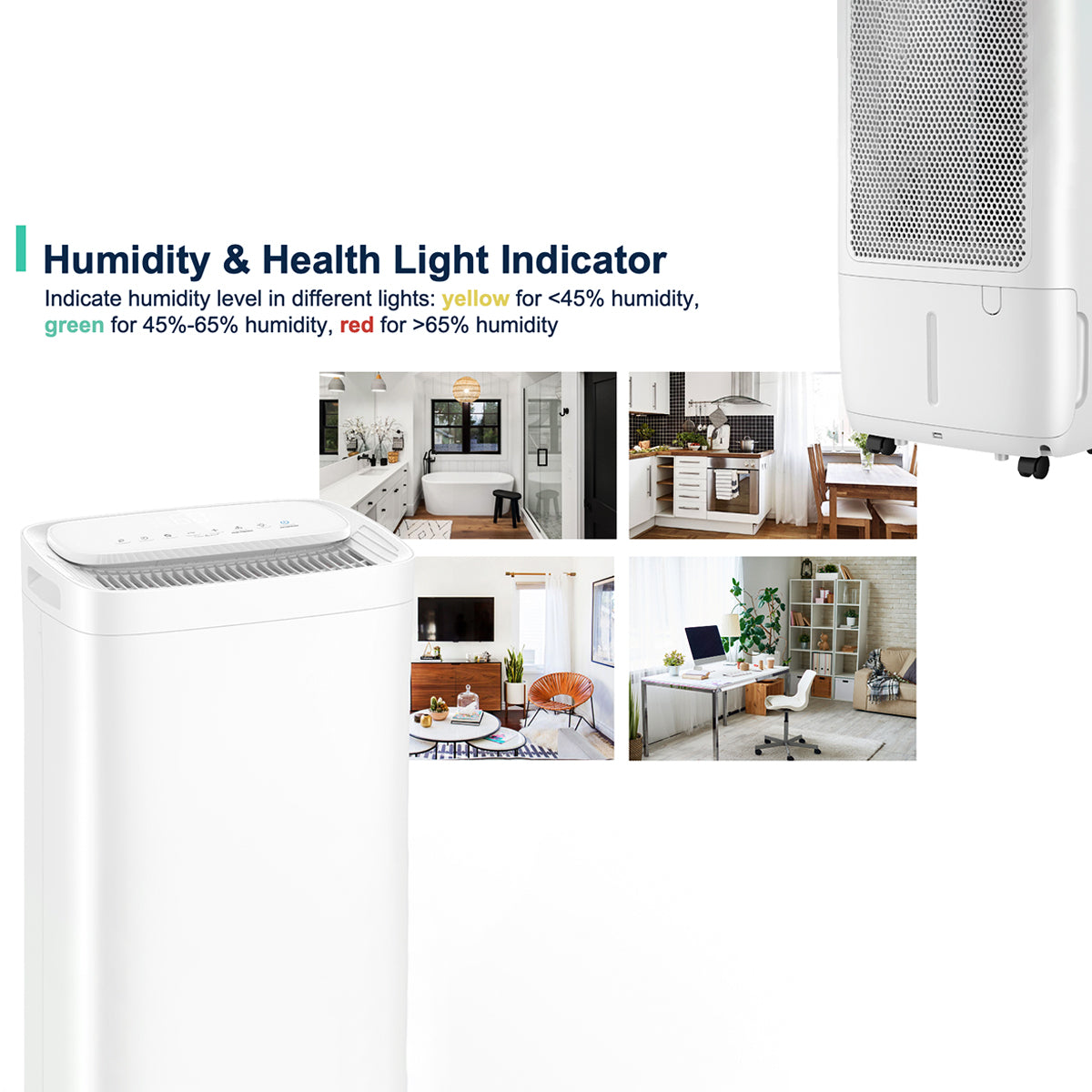 Midea FreshDry Dehumidifier Air Purifier 12L/Day with HEPA Filter Low Noise 7