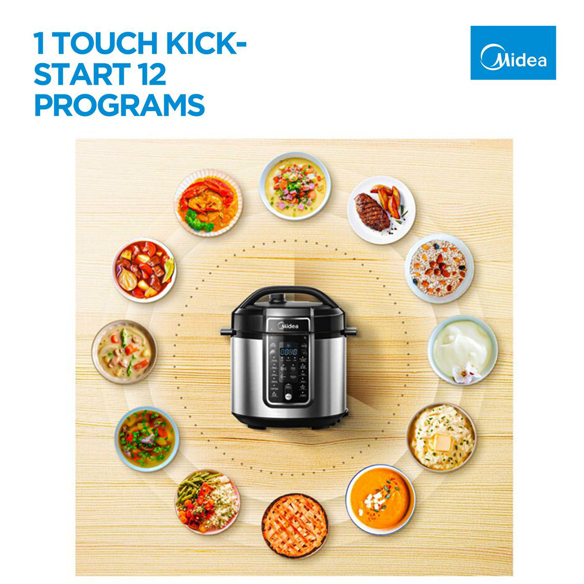 Midea 5.7L 12 Programs Pressure Cooker 4