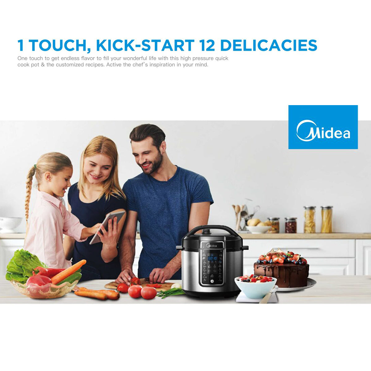 Midea 5.7L 12 Programs Pressure Cooker 5