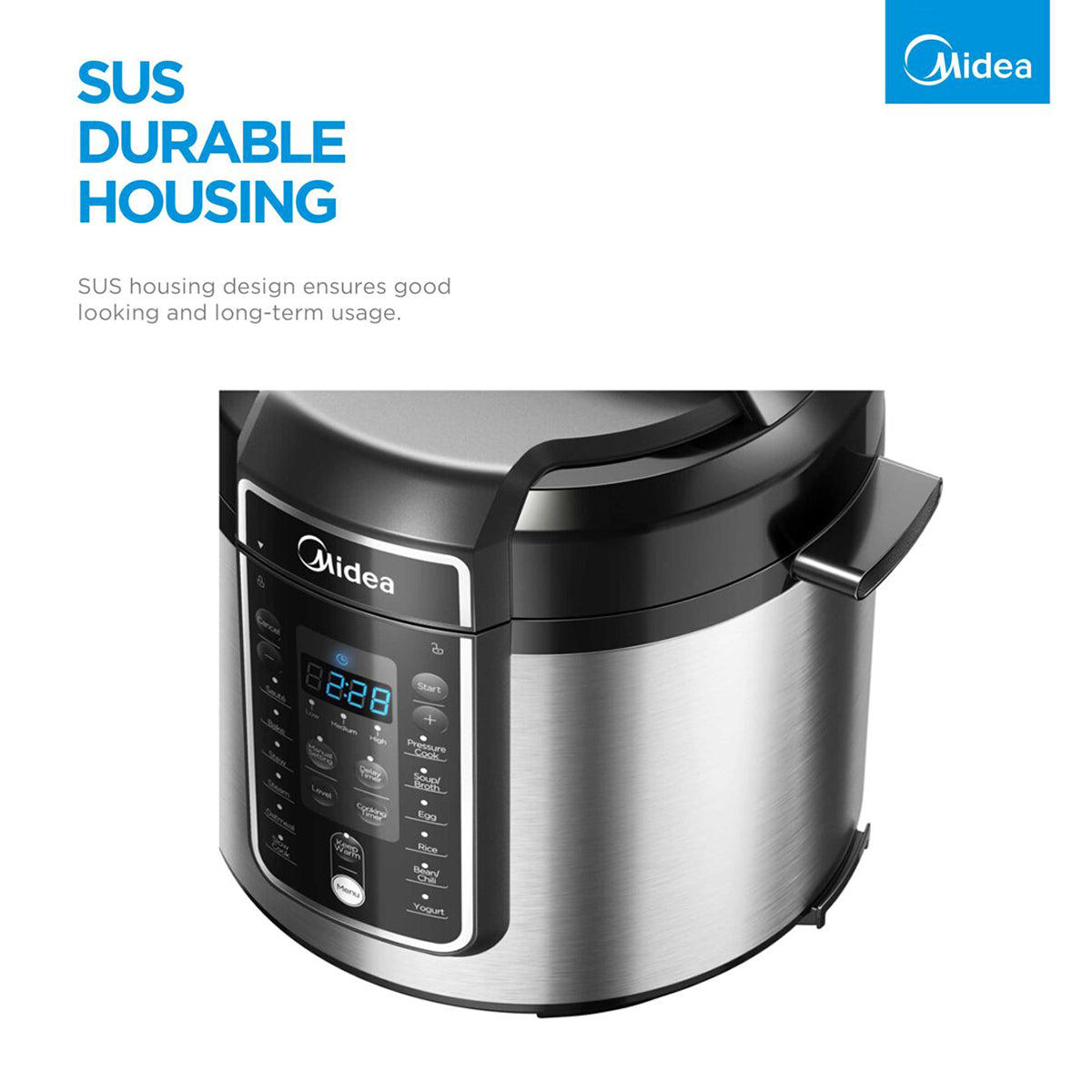 Midea 5.7L 12 Programs Pressure Cooker 12