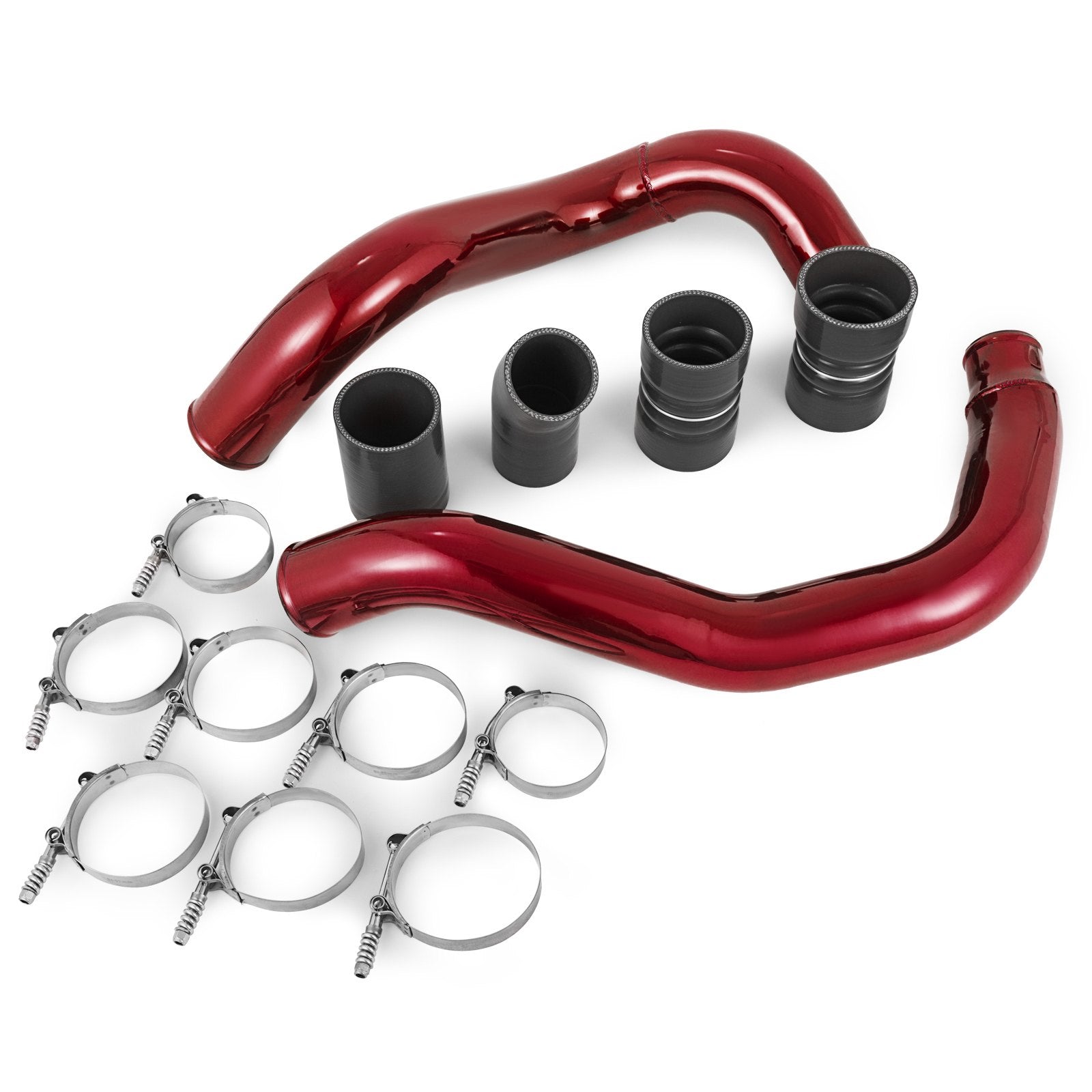 Fit Ford 03-07 6.0L V8 Powerstroke Diesel Turbo Intercooler Pipe and Boot Kit 3