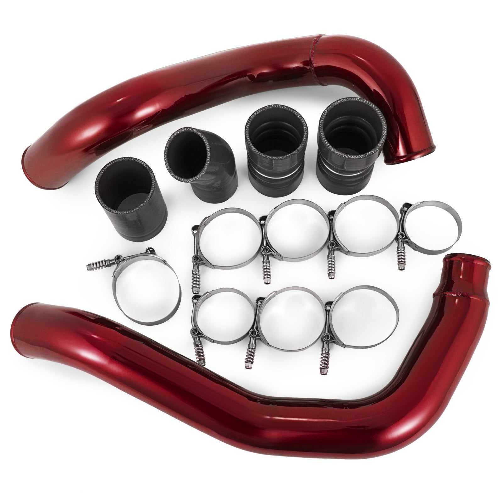 Fit Ford 03-07 6.0L V8 Powerstroke Diesel Turbo Intercooler Pipe and Boot Kit 4
