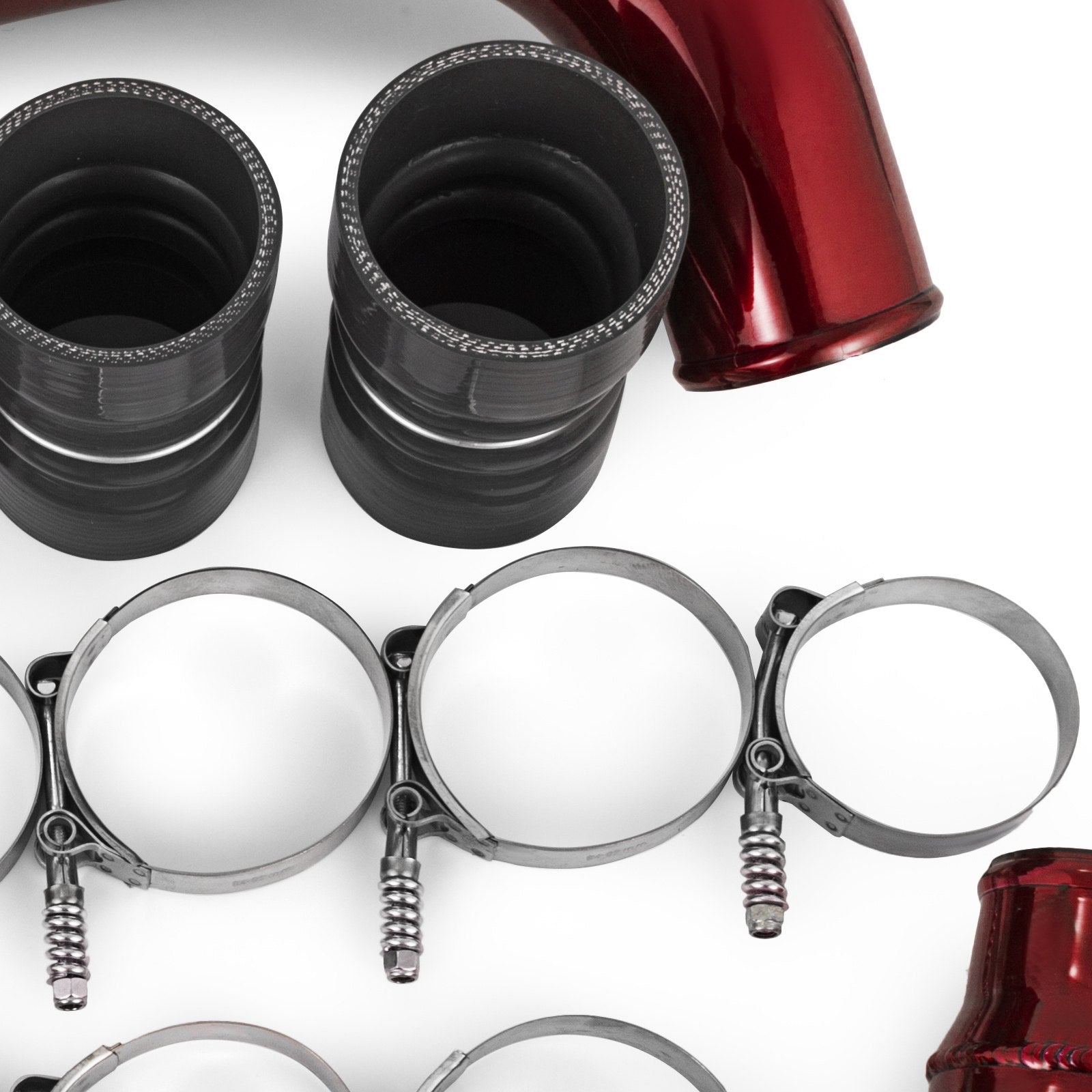 Fit Ford 03-07 6.0L V8 Powerstroke Diesel Turbo Intercooler Pipe and Boot Kit 11