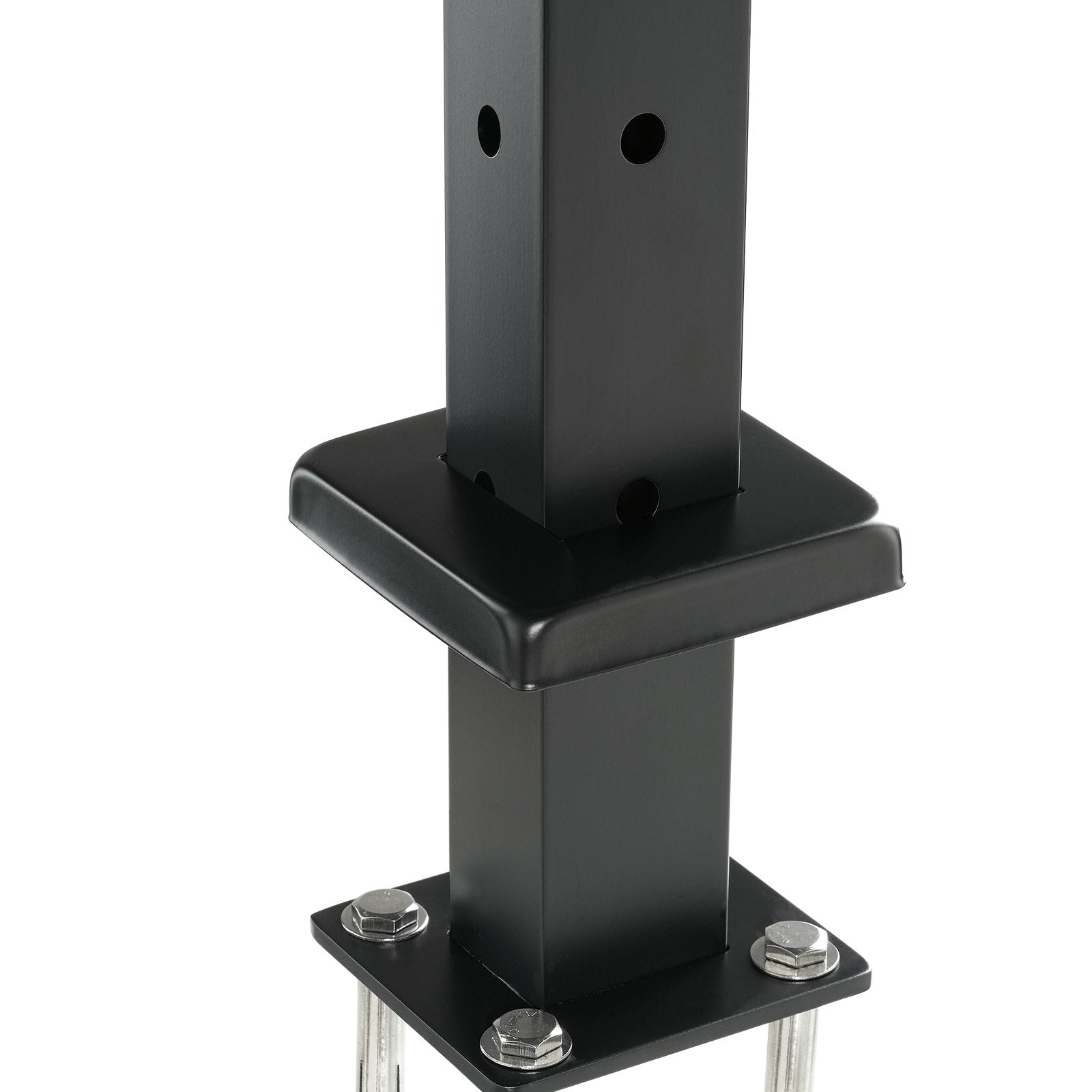 VEVOR Cable Railing Post, 36" x 1" x 2" Steel L-Shaped Hole Corner Railing Post