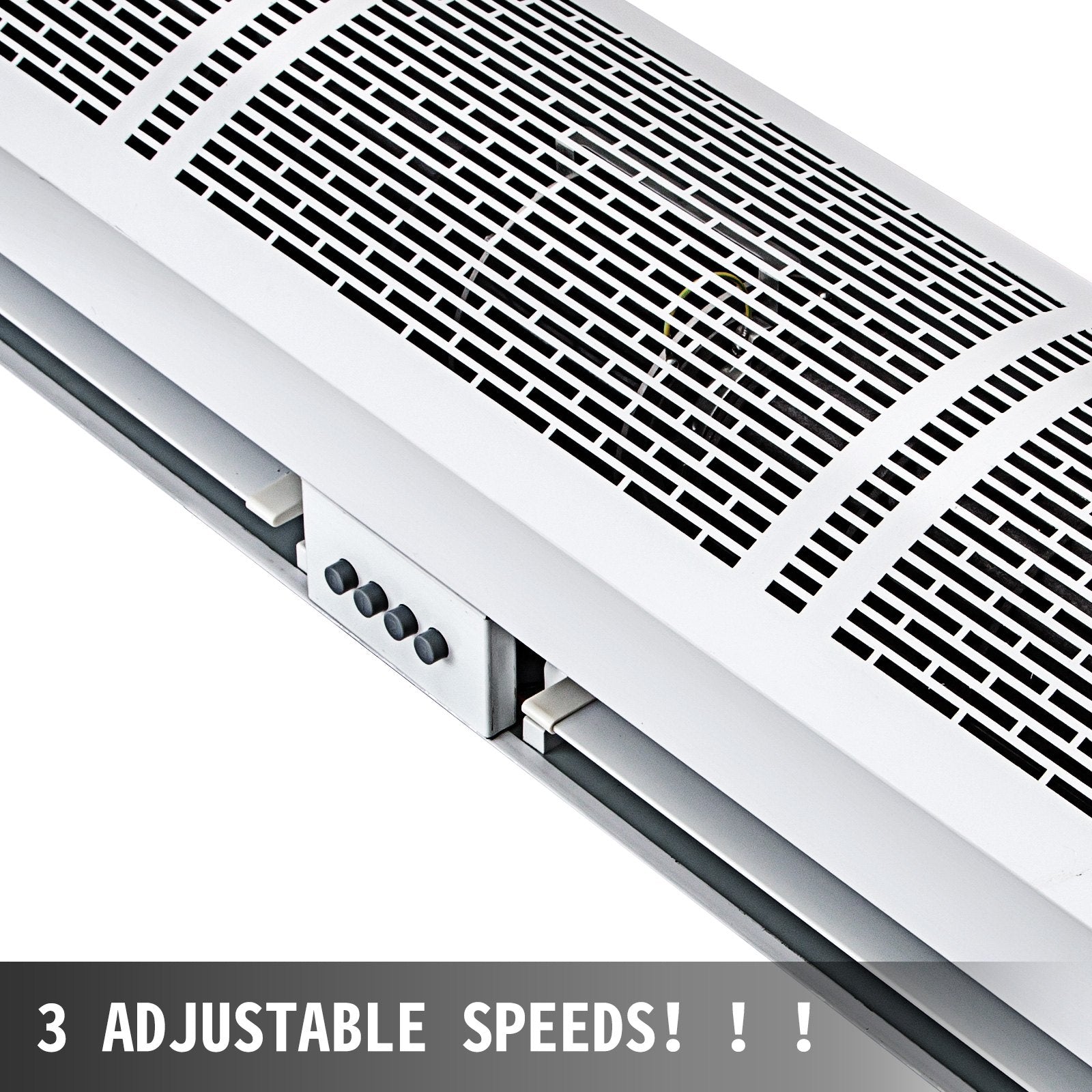 VEVOR Air Curtain, 1.2m Electric Wind Curtain with Limit Switch, Max. 2204 CFM Air Flow, 3 Speeds Control Commercial Indoor Air Curtain, Ideal for Shops, Buildings 3