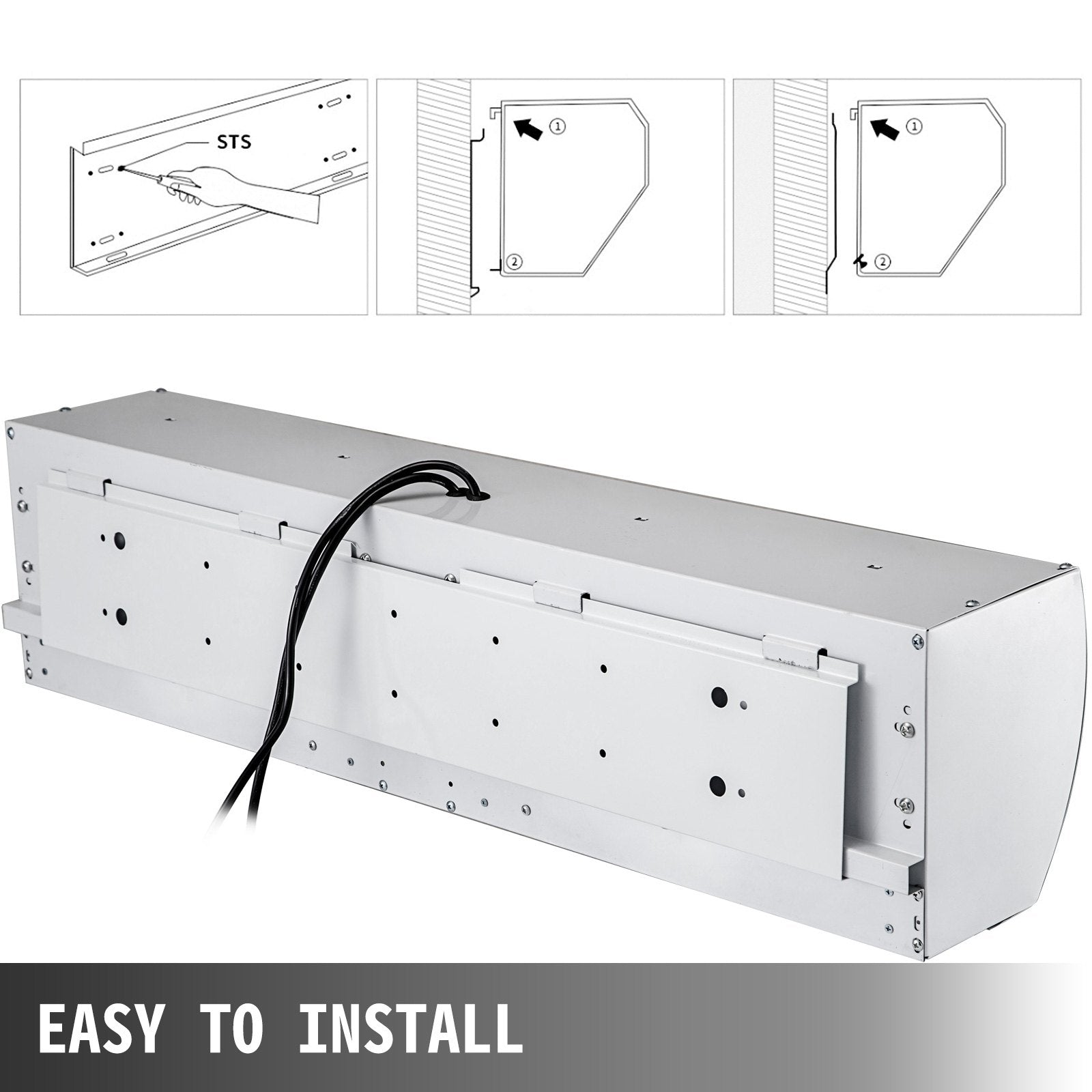 Vevor Air Curtain Door Air Curtain, 3 Adjustable Speeds 60-Inch Air Curtain Commercial 7
