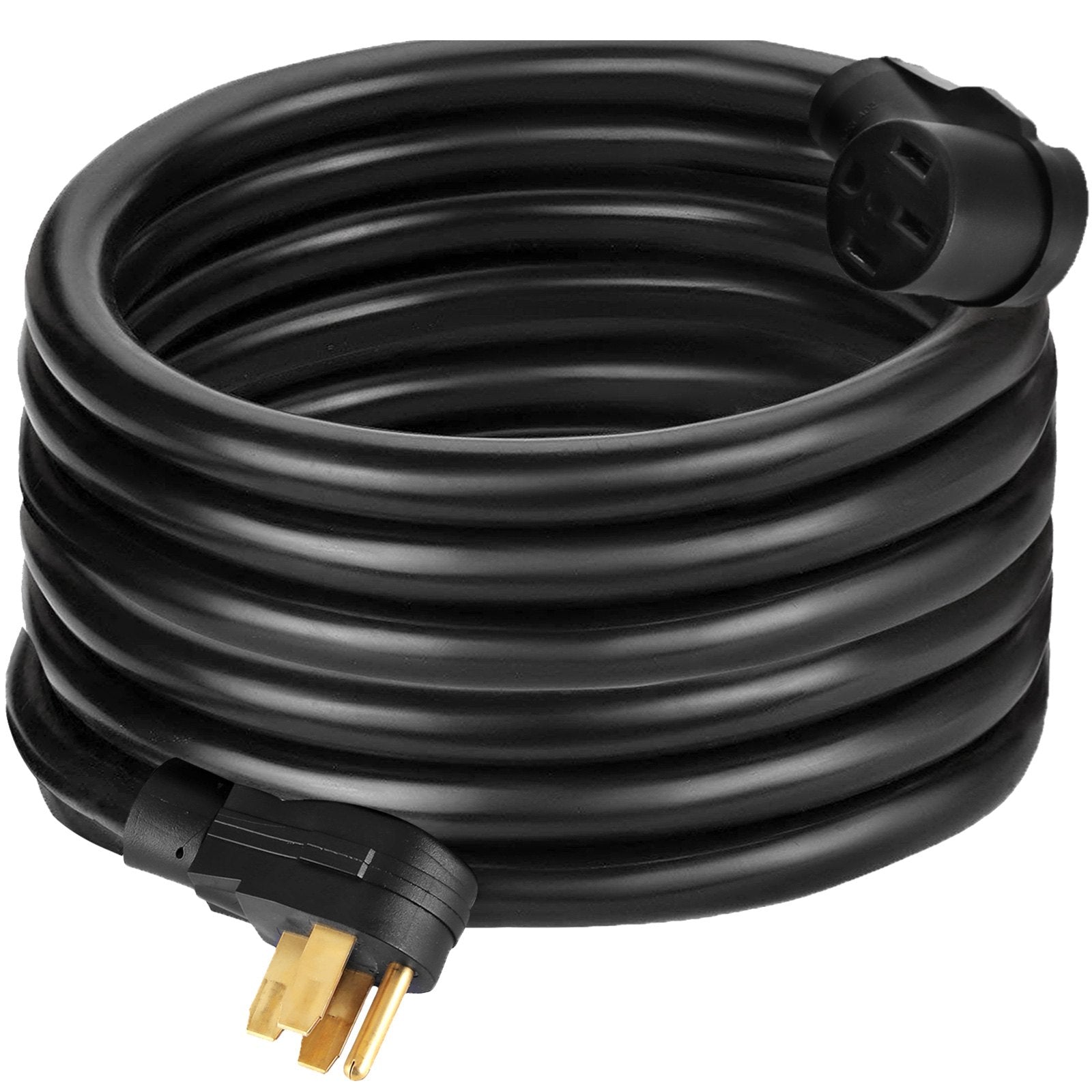 VEVOR 50Ft 50 Amp RV Power Cord Durable Heavy Duty RV Extension Cord Copper Wire RV Cord Power Supply Cable for Trailer Motorhome Camper 10
