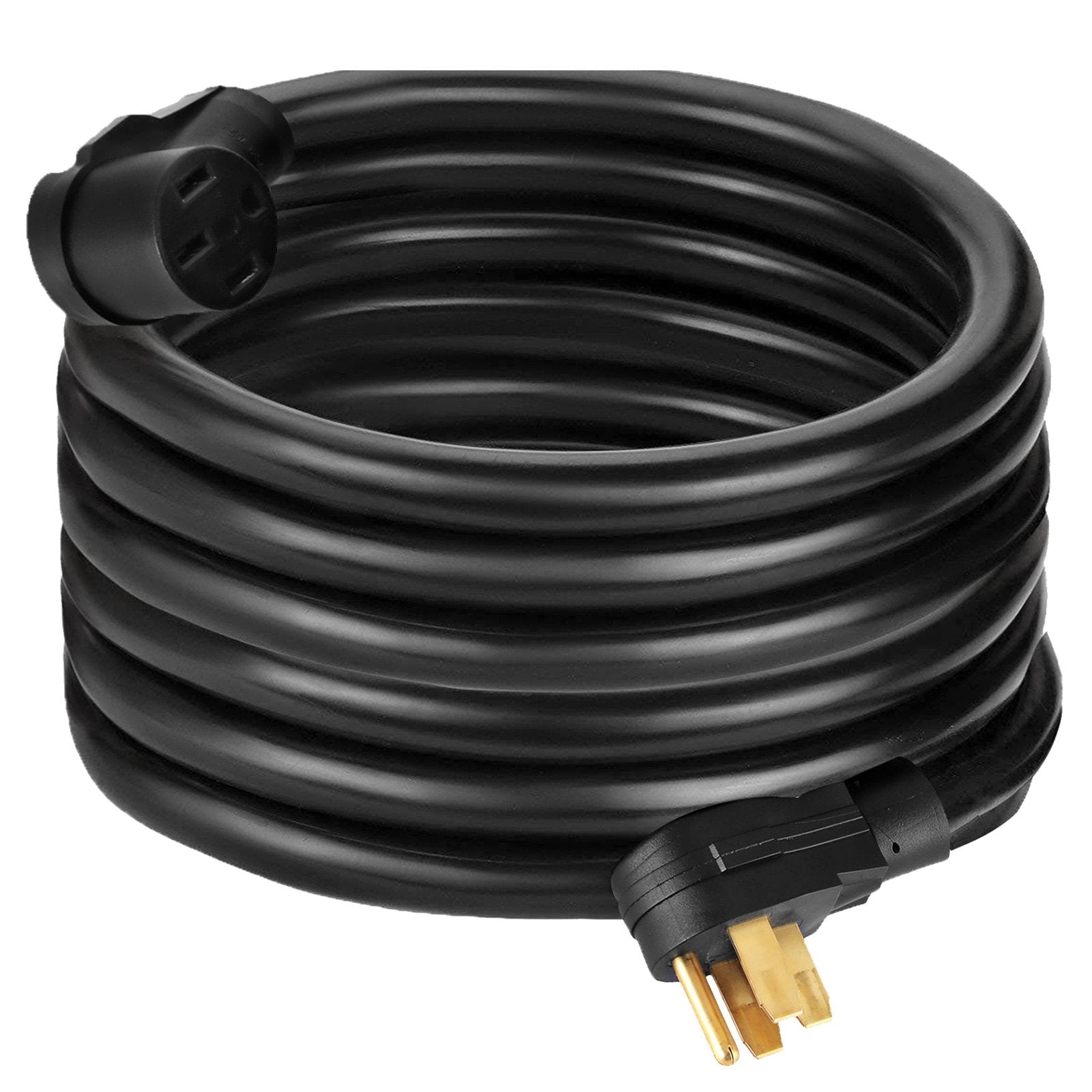 VEVOR 50Ft 50 Amp RV Power Cord Durable Heavy Duty RV Extension Cord Copper Wire RV Cord Power Supply Cable for Trailer Motorhome Camper 11