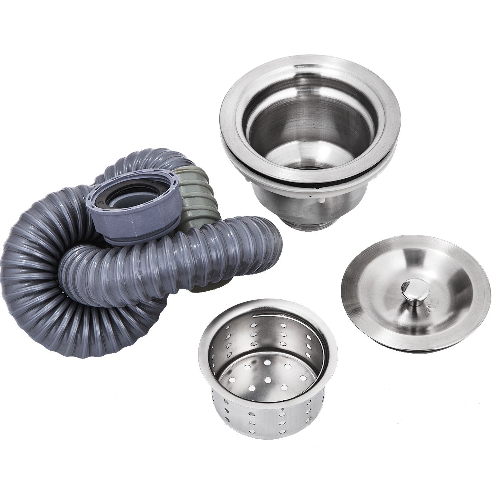 VEVOR Handmade Sink Non-magnetic Stainless Steel Kitchen Sink Hand Made 1 Compartment 44.4 x 41.9 x 25.4 cm Capacity Huge Tub Sink for Farmhouse Cafe Shop Hospital 9