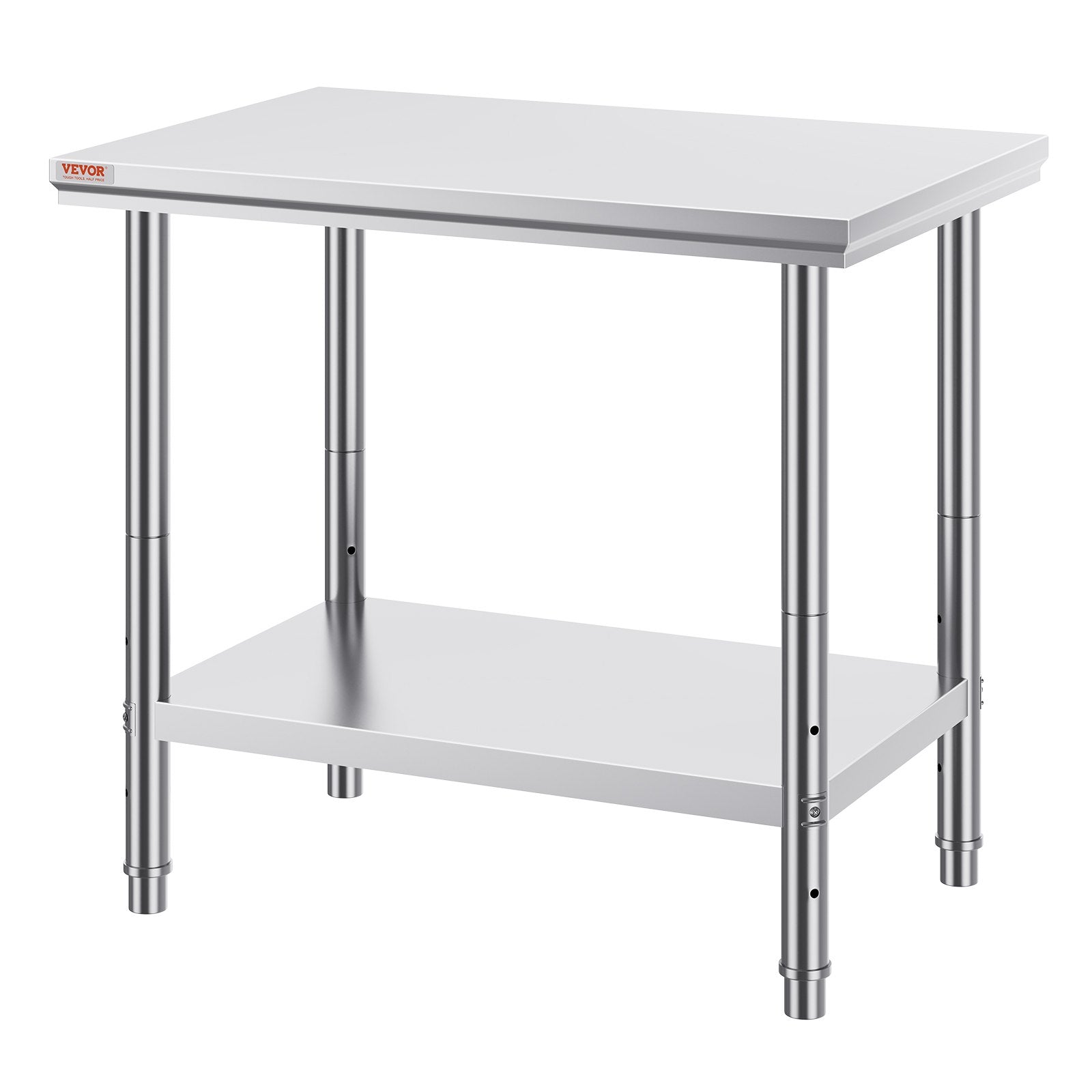 VEVOR 910x610mm Stainless Steel Kitchen Bench Commercial Work Food Prep Table 9