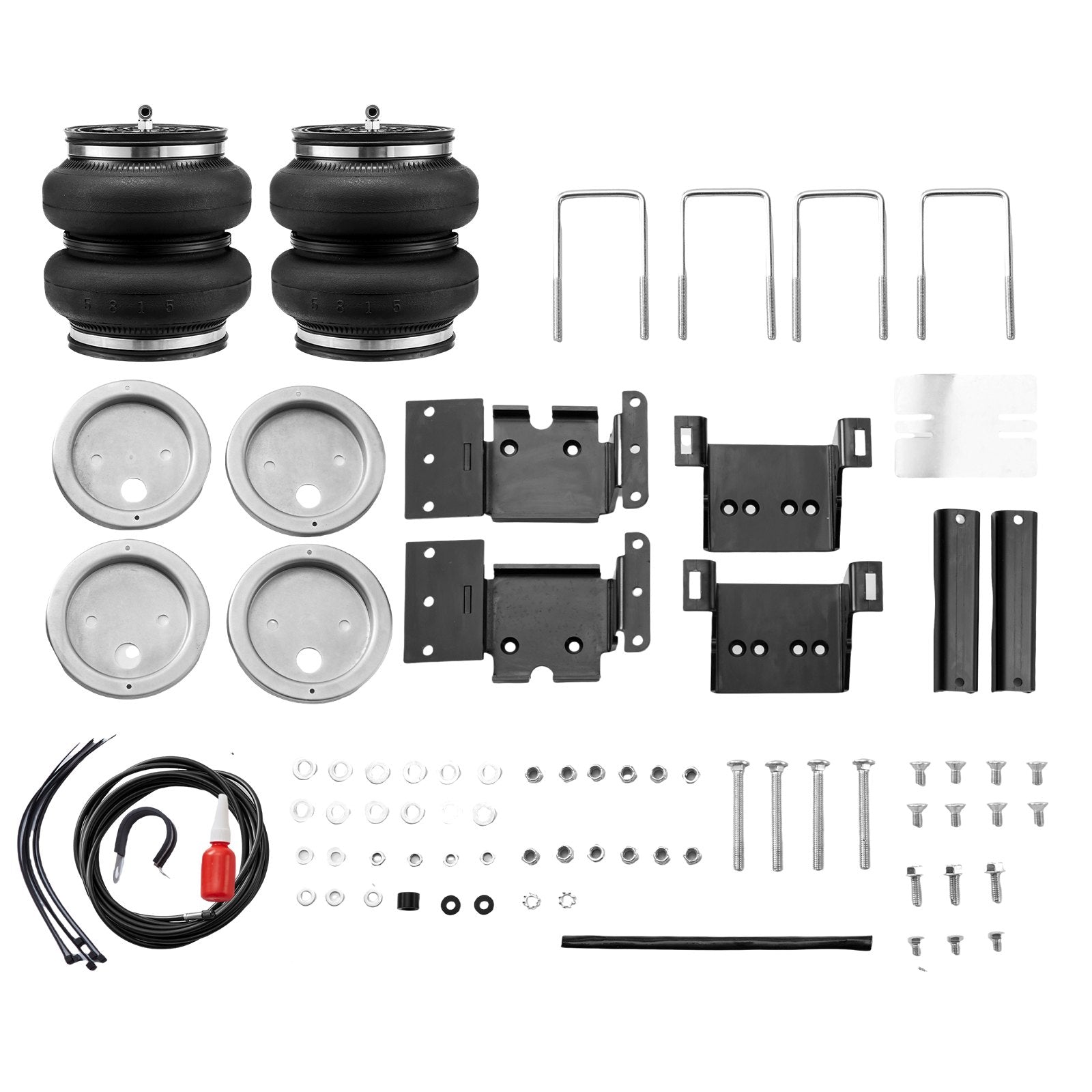 VEVOR Air Bag Suspension Kit, Air Springs Suspension Bag Kit Compatible with 2011-2019 Chevrolet Silverado 2500/3500HD and GMC Sierra 2500/3500HD 4WD RWD, 5000 lbs Loading, 5 to 100 PSI 8