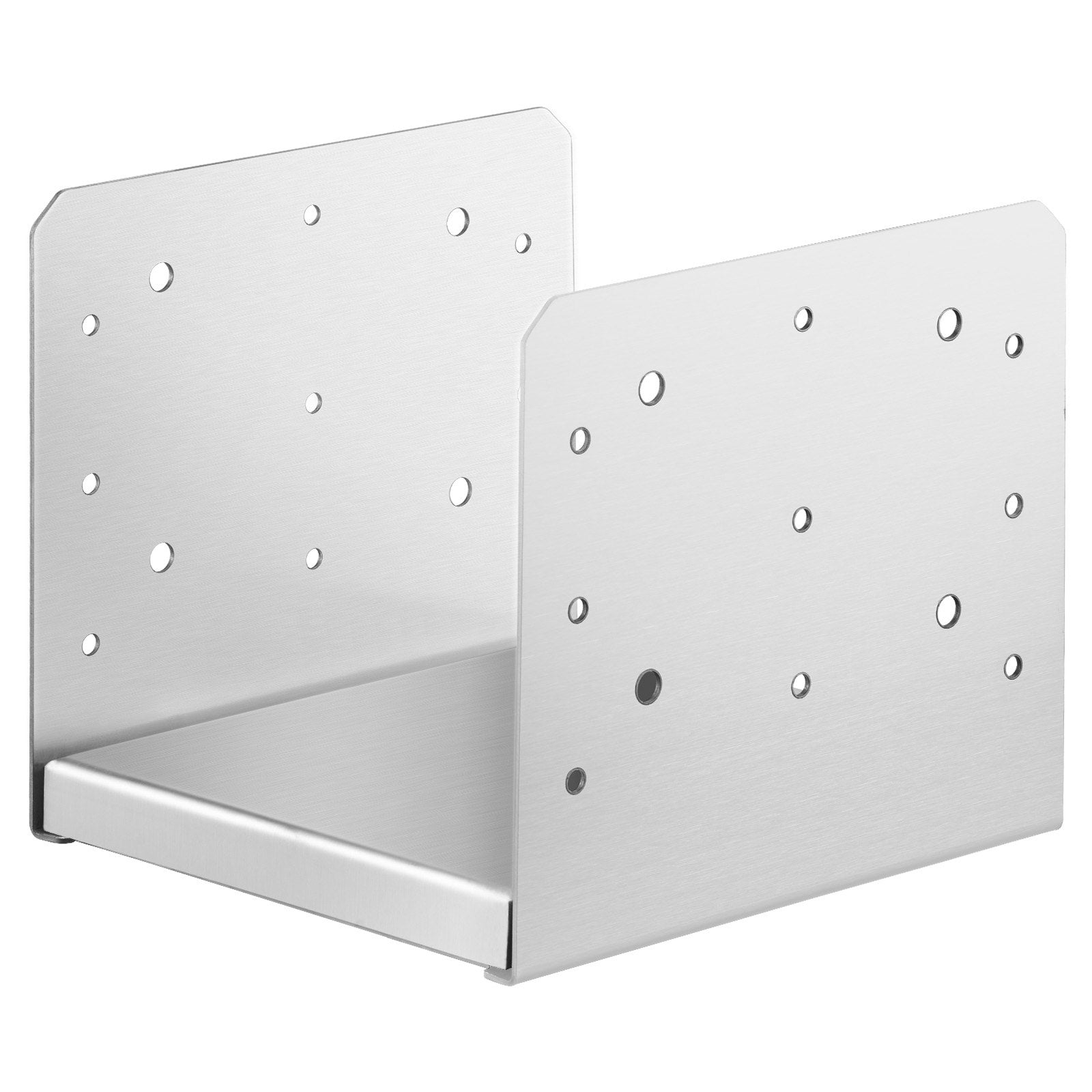 VEVOR 203.2x203.2mm Post Base, 1Pcs Stainless Steel Adjustable Post Anchor Bracket(Internal 198 x 185), Adjustable Post Base for Pavilion Deck Porch Handrail Railing Support Decorative Anchor Plate