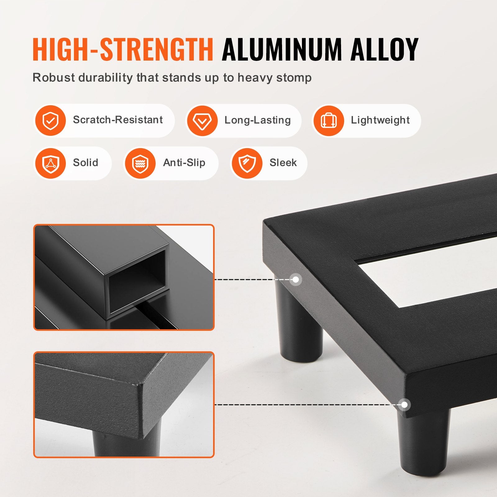 VEVOR Guitar Pedal Board, 15'' x 5.7'', Aluminum Alloy 0.8 lbs Super Light Guitar Effects PedalBoard with Carry Bag High Quality Velcro Fixed Strap Shoulder Strap, Accommodate 4-6 Guitar Pedals, Small 5