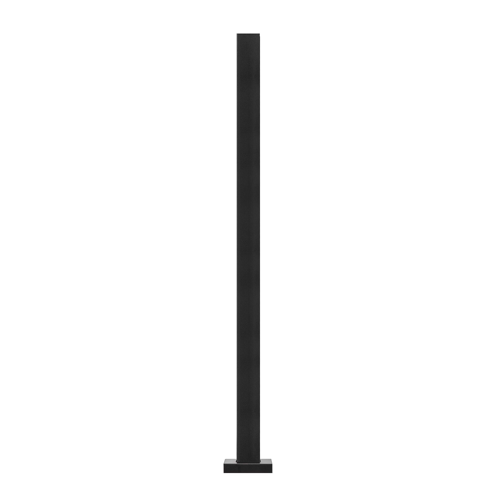 VEVOR Glass Clamp 37.4" H Railing Bracket for 0.39 "-0.47 " Glass Black Black