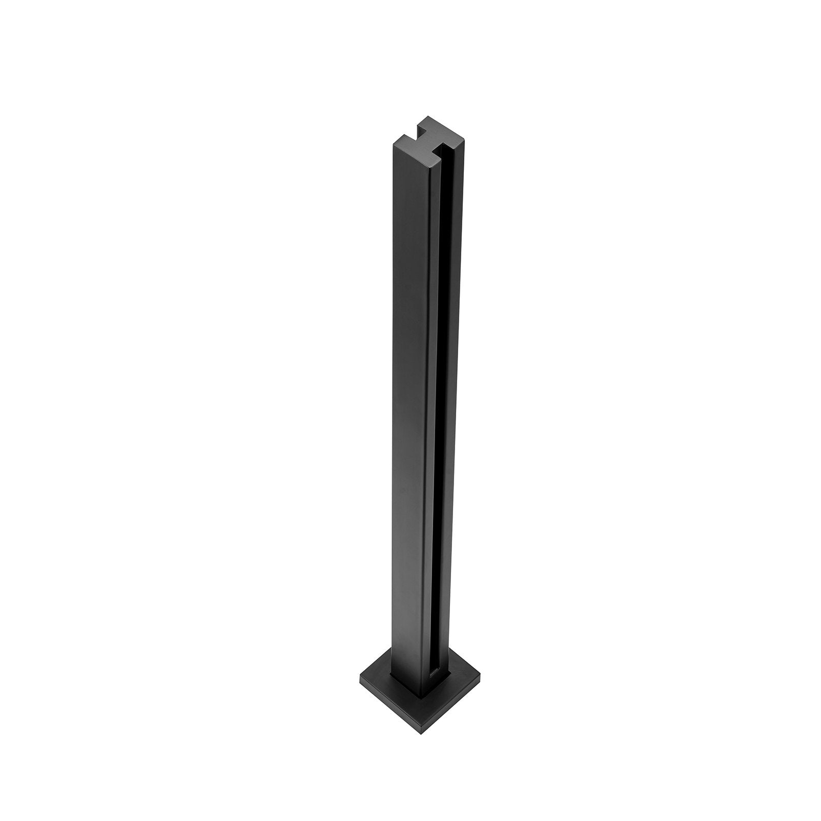 VEVOR Glass Clamp 37.4" H Railing Bracket for 0.39 "-0.47 " Glass Black Black 8