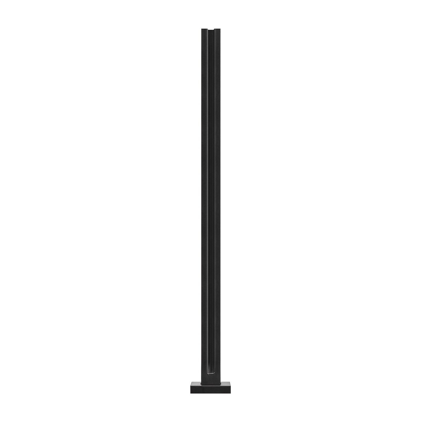 VEVOR Glass Clamp 37.4" H Railing Bracket for 0.39 "-0.47 " Glass Black Black 9