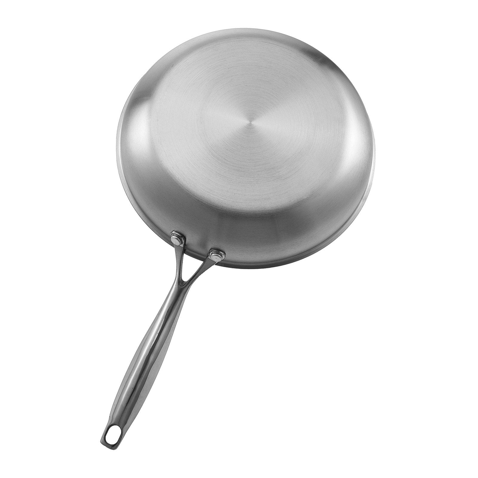 VEVOR Tri-Ply Stainless Steel Frying Pan, 3 Piece (240, 280, 320 mm), Cooking Skillet with Heat-Resistant Handle, Chef's Kitchen Cookware, Oven, Gas, Electric, Induction, Dishwasher Compatible, Silver 9