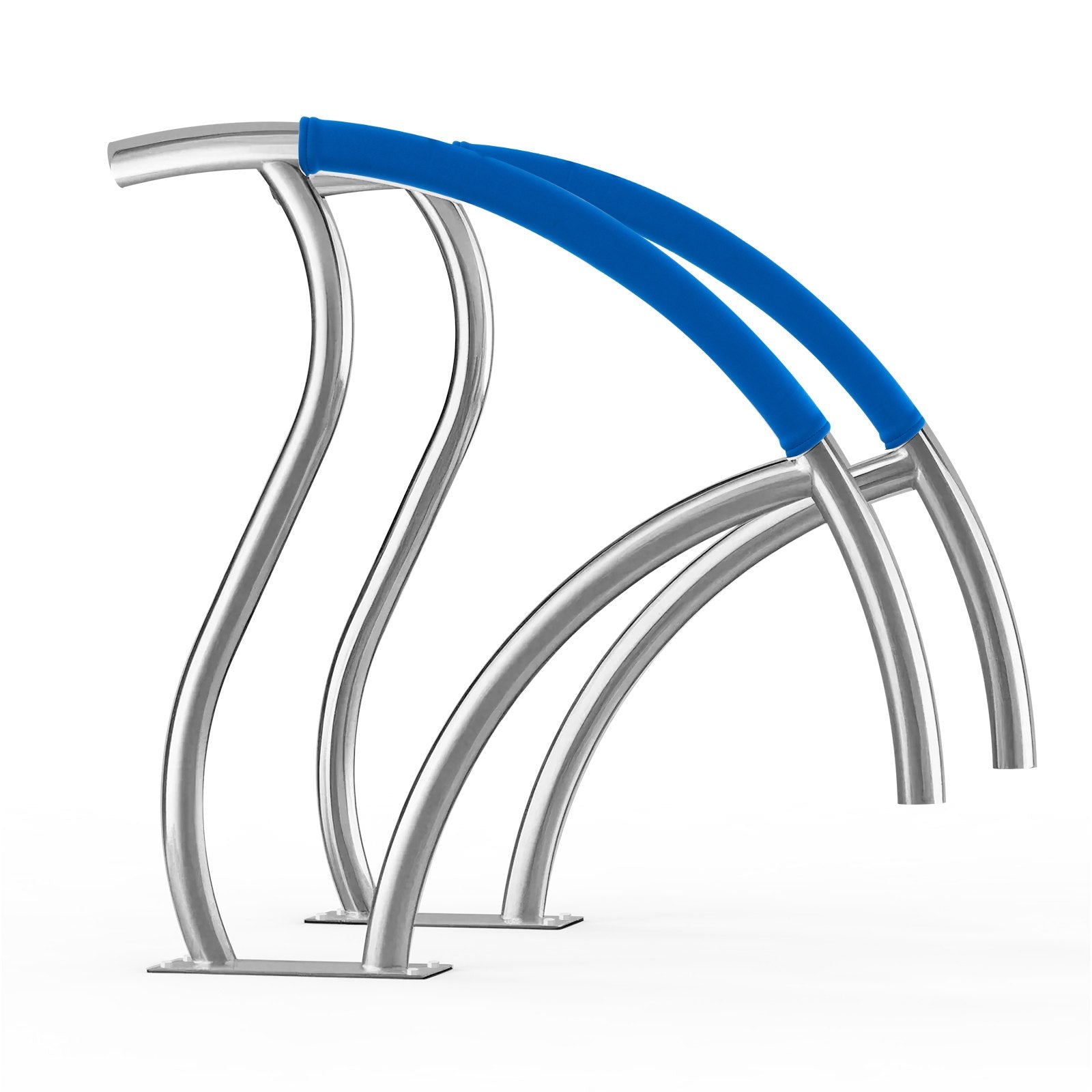 VEVOR Pool Handrail 2 PCS 30x30in Stainless Steel with Base Plate for Spas 9