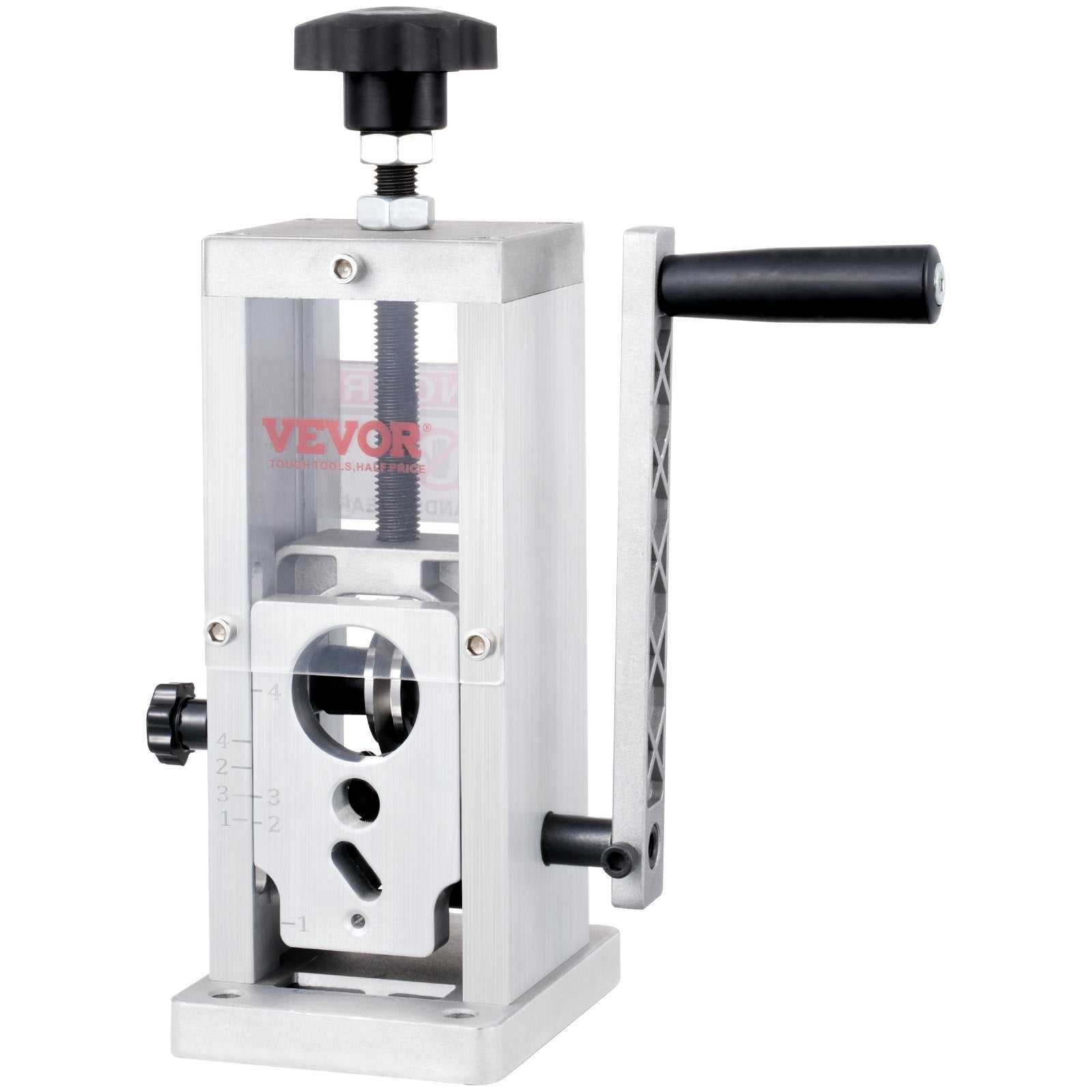 VEVOR Manual Wire Stripping Machine, 0.06''-1.5'' Copper Stripper with Hand Crank or Drill Powered, Visible Stripping Depth Reference, Portable Aluminum Frame Wire Peeler for Scrap Copper Recycling 10