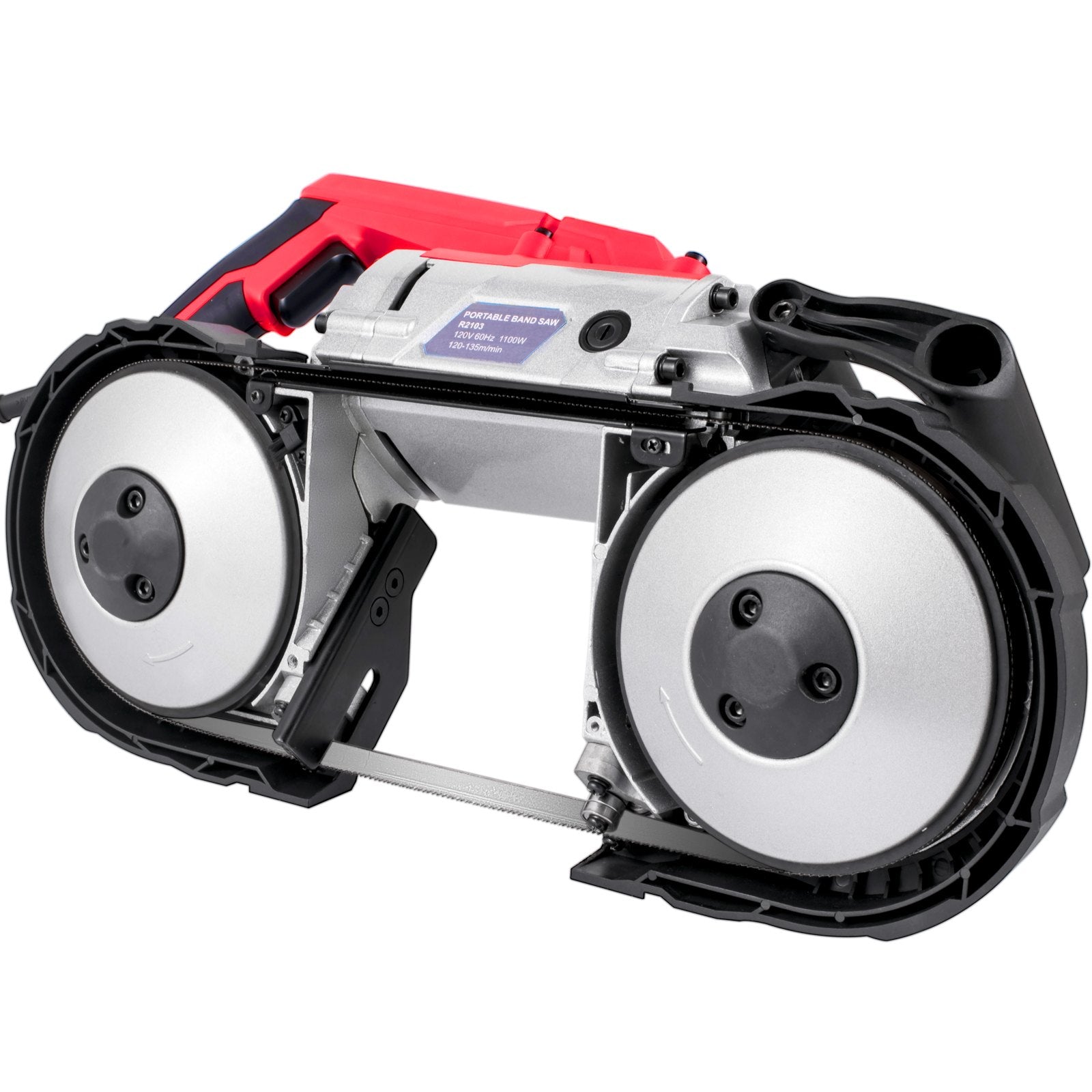 VEVOR Variable-Speed 127mm Deep Cut Portable Band Saw 220V 10Amp Motor Handheld 9