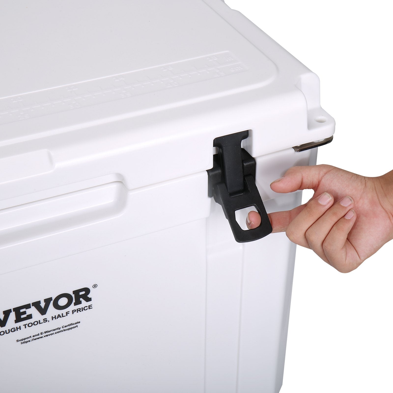 VEVOR Insulated Portable Cooler, 65 qt, Holds 65 Cans, Ice Retention Hard Cooler with Heavy Duty Handle, Ice Chest Lunch Box for Camping, Beach, Picnic, Travel, Outdoor, Keeps Ice for up to 6 Days 10