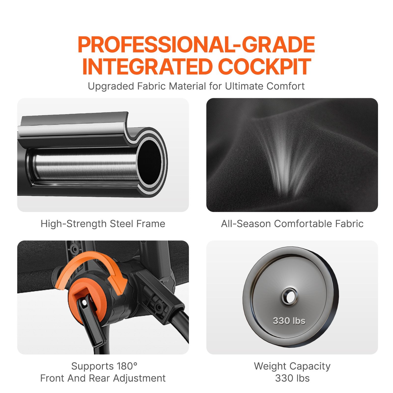 VEVOR Racing Wheel Stand Foldable for Logitech G923/G920/G29 Compact 5