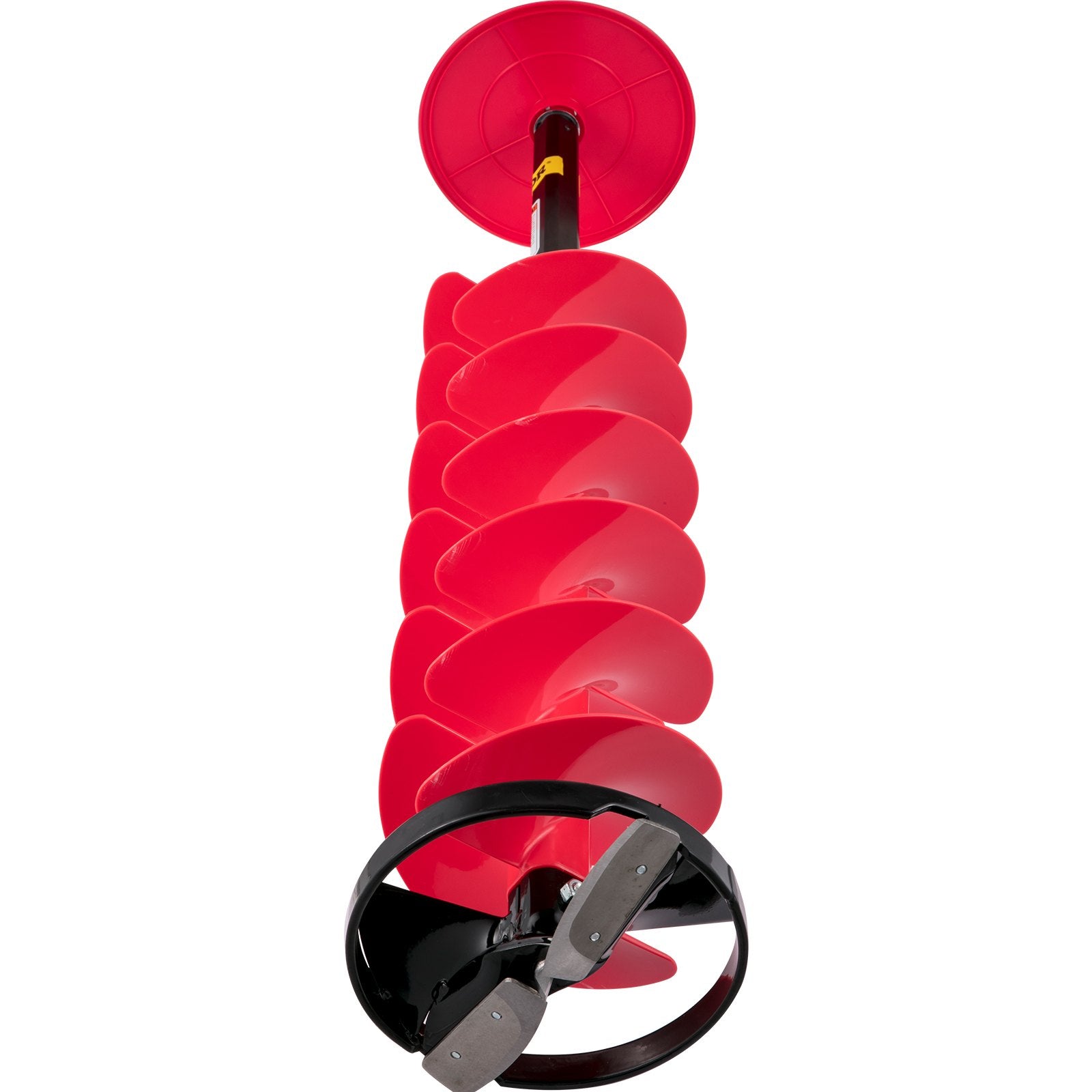 VEVOR Ice Drill Auger, 8\" Diameter Nylon Ice Auger, 39\" Length Ice Auger Bit,Auger Drill with 11.8\" Extension Rod,Auger Bit with Drill Adapter,Top Plate & Blade Guard for Ice Fishing Ice Burrowing 11