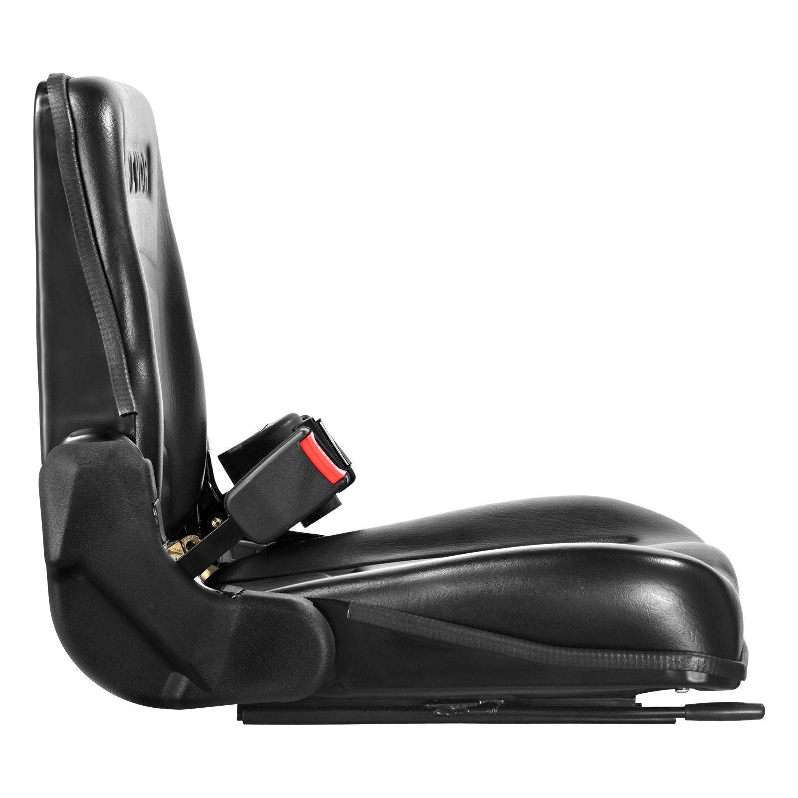 VEVOR Universal Forklift Seat, Fold Down Tractor Seat with Adjustable Angle Back, Micro Switch and Retractable Seatbelt, 16-34 cm Slot Forklift Seat for Tractor Loader Excavator 10