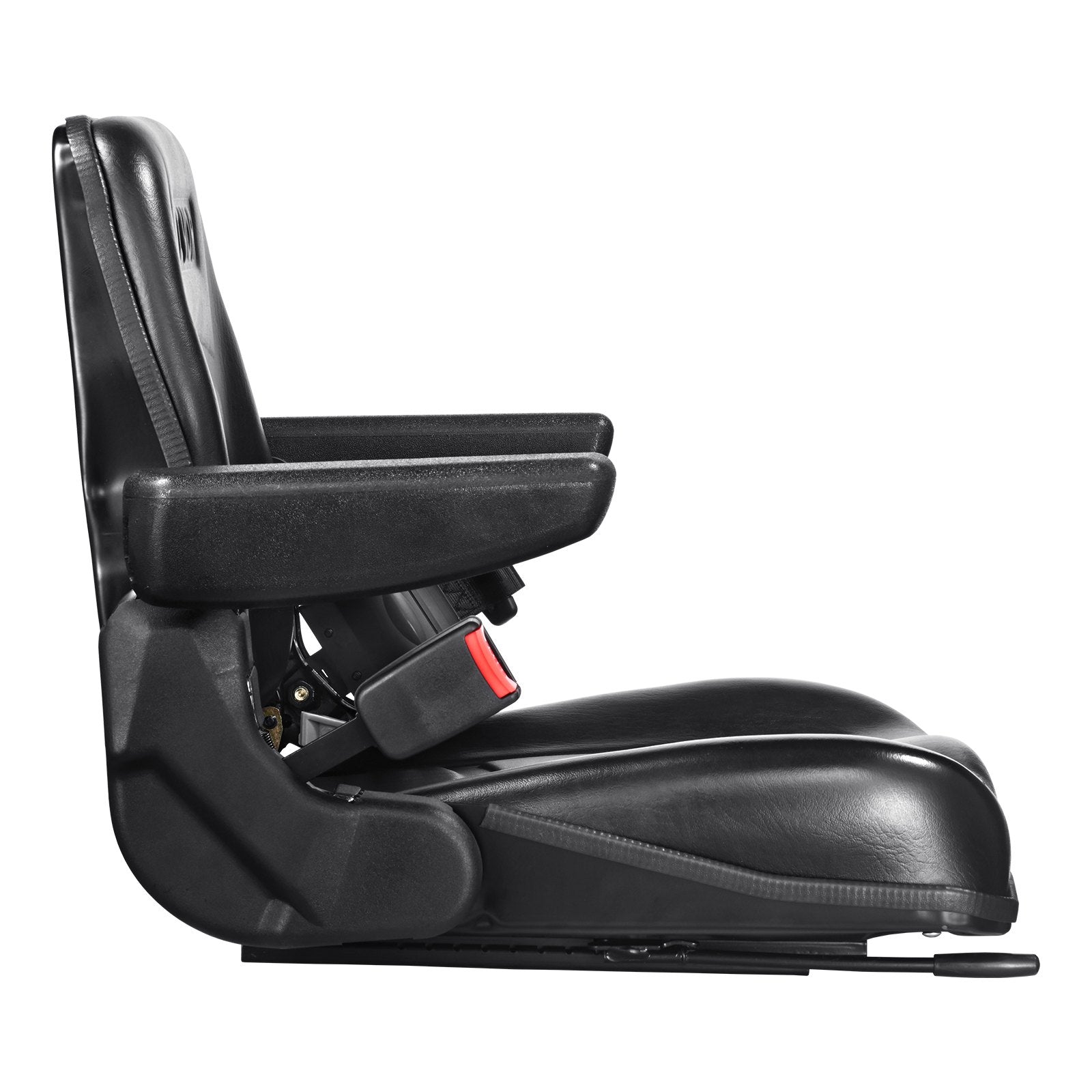 VEVOR Universal Forklift Seat, Fold Down Tractor Seat with Adjustable Angle Back, Micro Switch, Seatbelt and Armrests, 16-34 cm Slot Tractor Seat for Tractor Loader Excavator 11