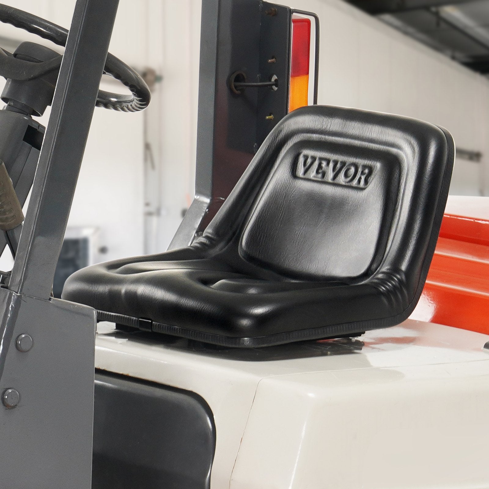 VEVOR Universal Tracor Seat, Lawn Mower Seat with Micro Switch and Drainage Holes, 16-34 cm Extended Slot Tractor Seat for Tractor Loader Excavator 8