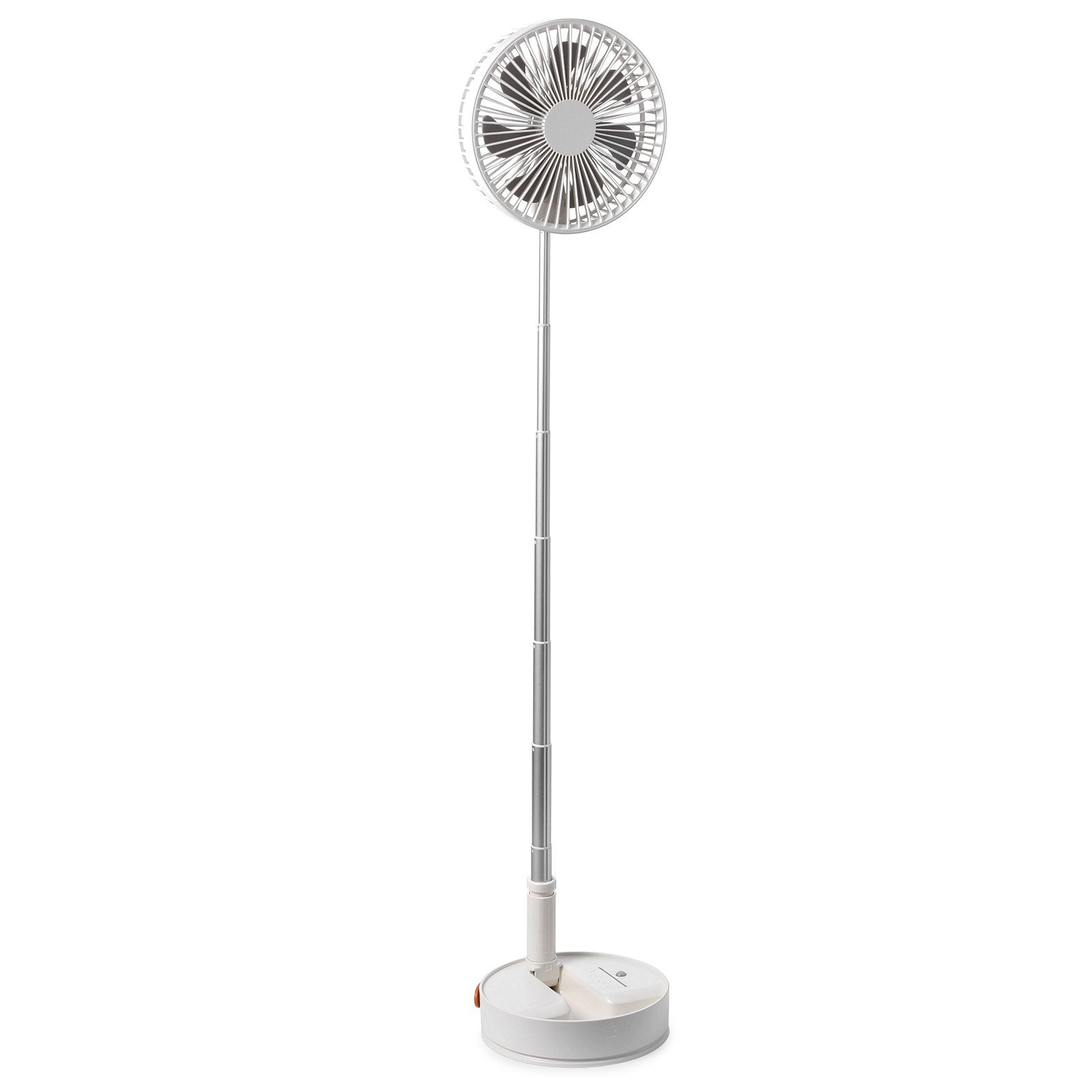 VEVOR 8 Inch Foldable Oscillating Standing Fan with Remote Control, 4 Speed Adjustable Portable Desk Quiet Fan, 7200mah Rechargeable USB Small Fan, Folded Rotating Floor Fan for Bedroom Office Travel 10