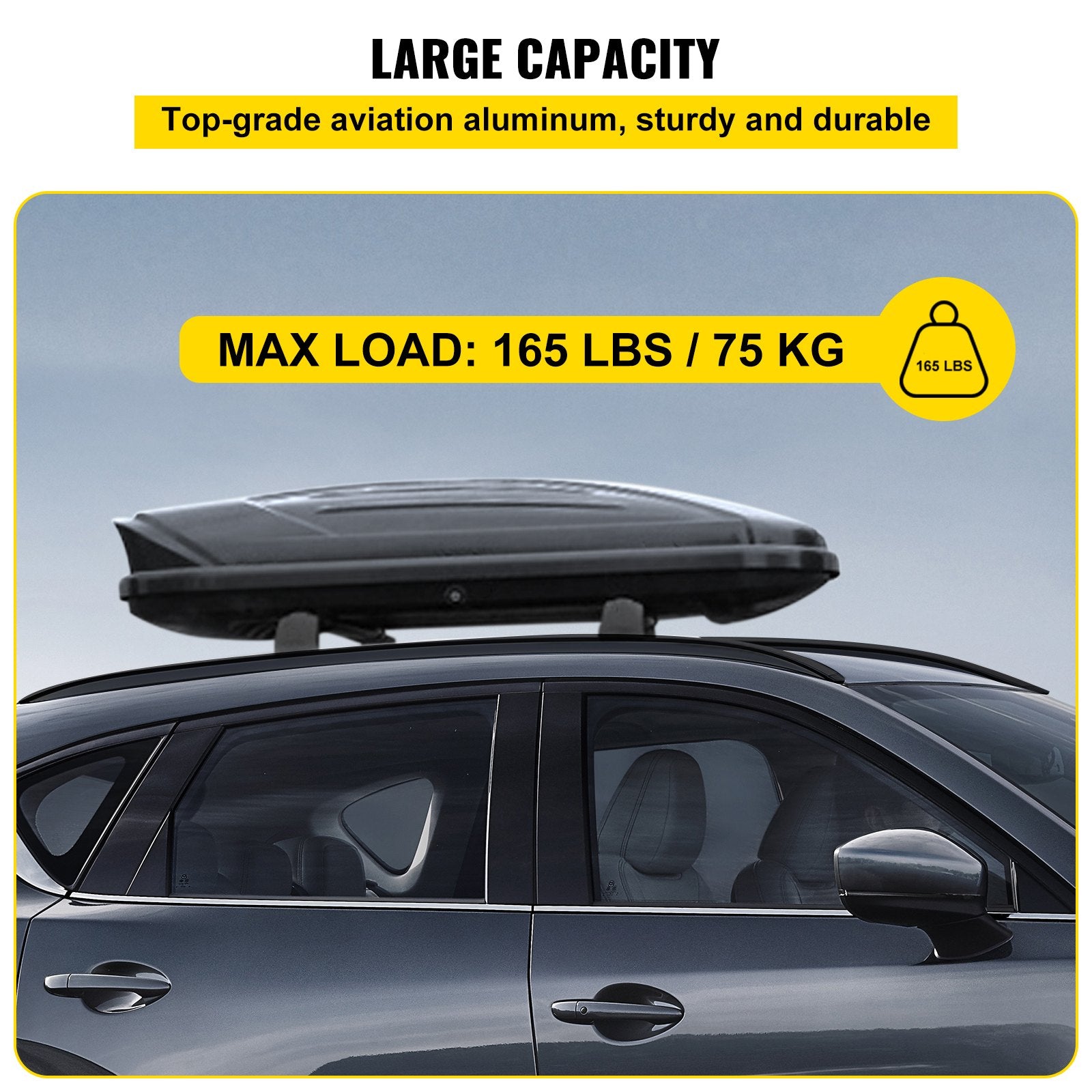 VEVOR Roof Rack Compatible with Mazda CX-5 CX5 2017 2018 2019 2021 4PCS Roof Rack Rail Cross Bar Crossbar 3