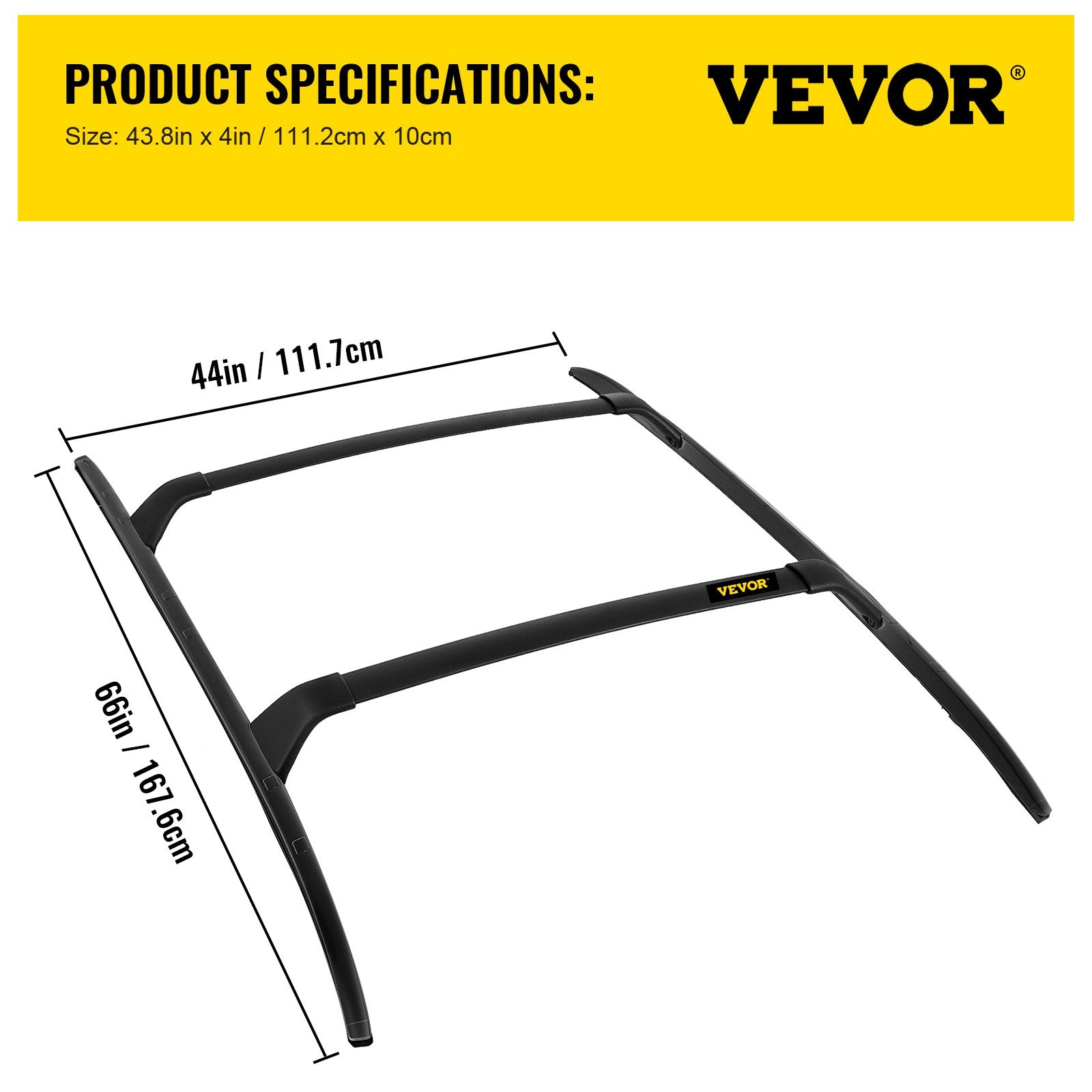 VEVOR Roof Rack Compatible with Mazda CX-5 CX5 2017 2018 2019 2021 4PCS Roof Rack Rail Cross Bar Crossbar 7