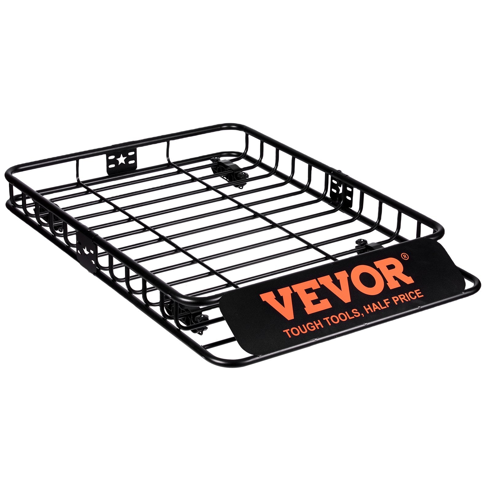 VEVOR Roof Rack Cargo Basket 200 LBS 51"x36"x5" for SUV Truck with Luggage Bag 11