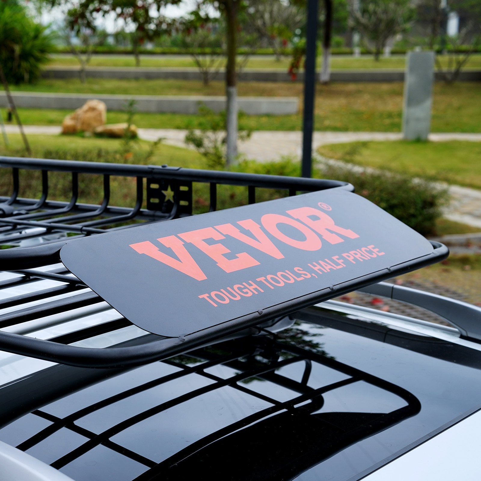VEVOR Roof Rack Cargo Basket 200 LBS Capacity Extension 64"x39"x6" for SUV Truck 8