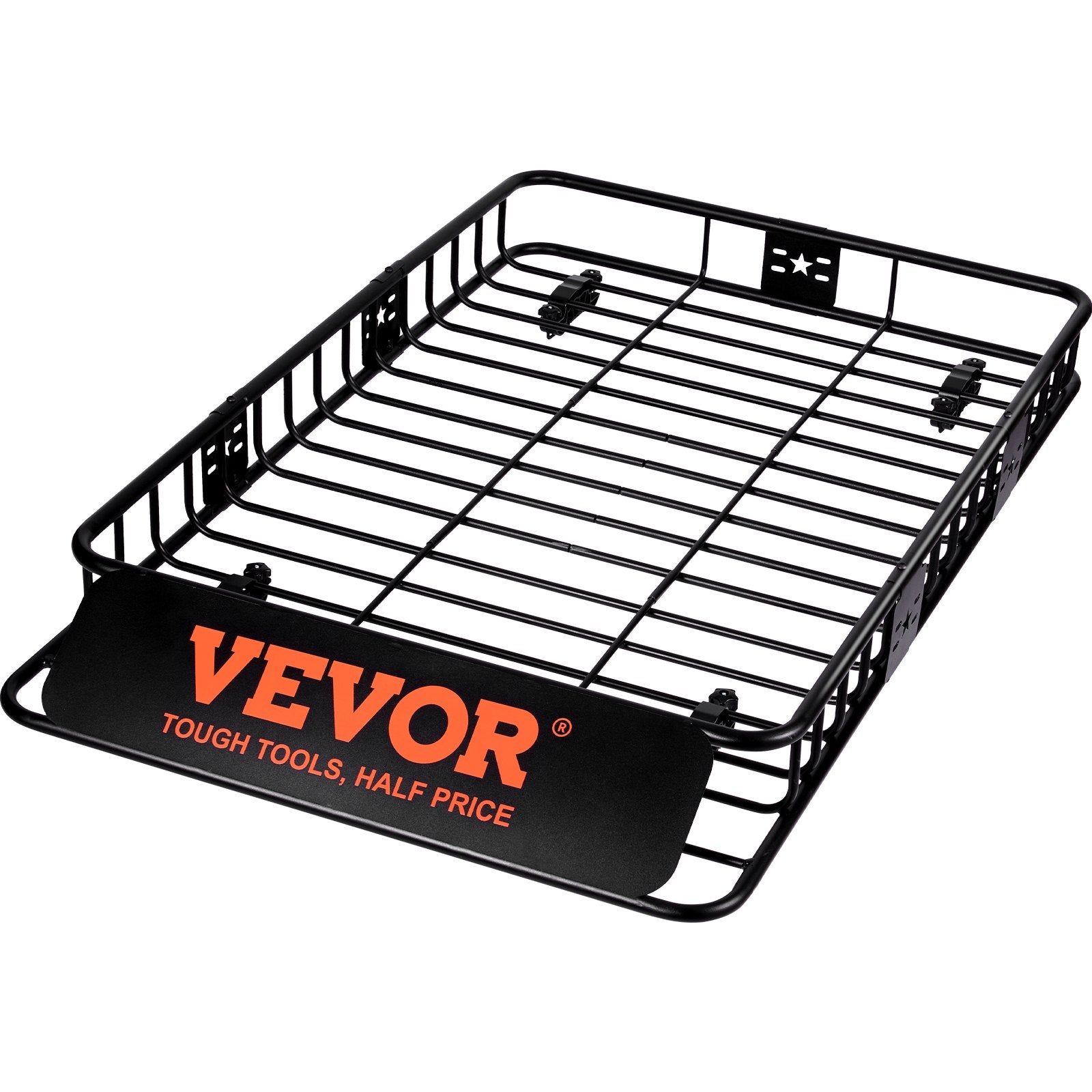 VEVOR Roof Rack Cargo Basket 200 LBS Capacity Extension 64"x39"x6" for SUV Truck 9