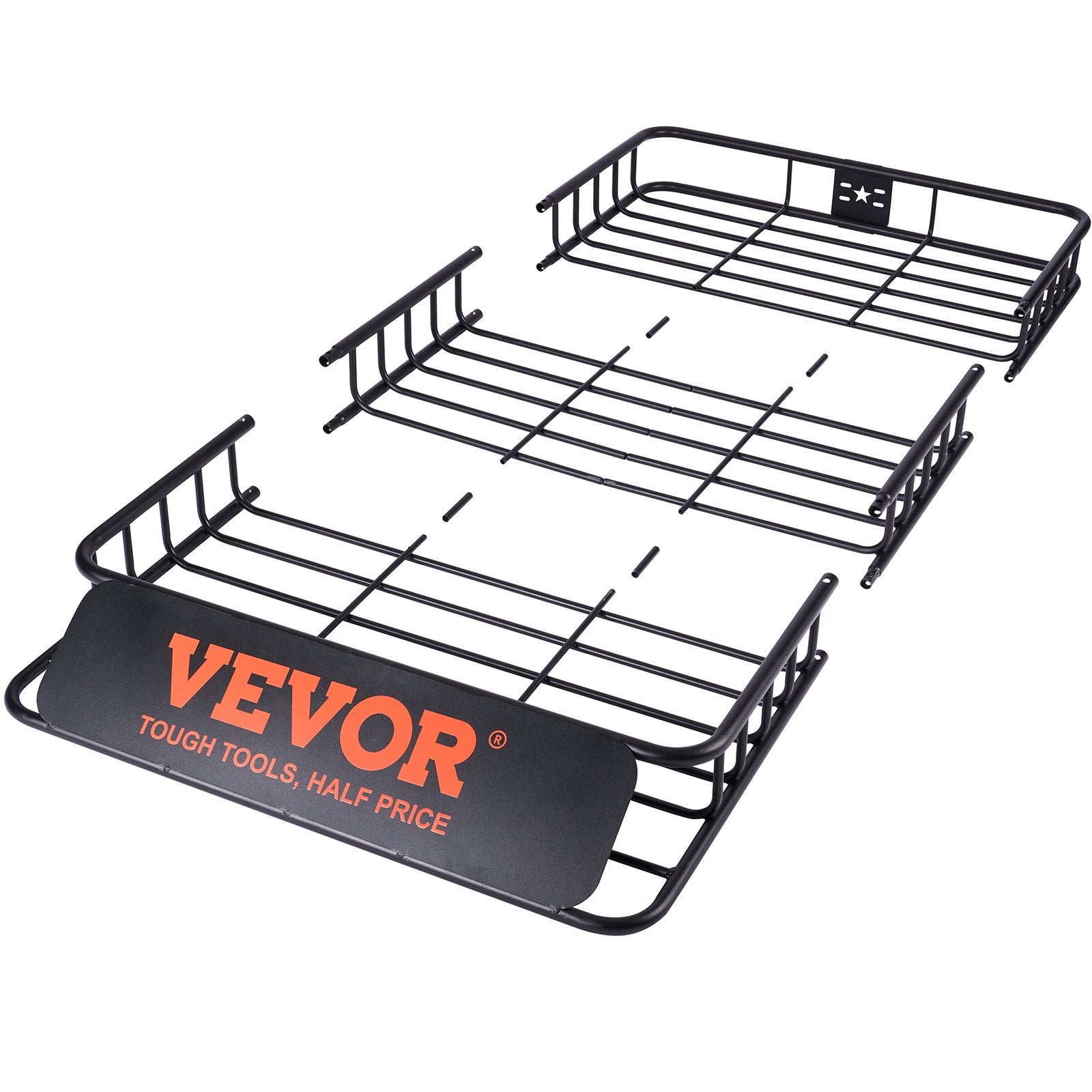 VEVOR Roof Rack Cargo Basket 200 LBS Capacity Extension 64"x39"x6" for SUV Truck 11