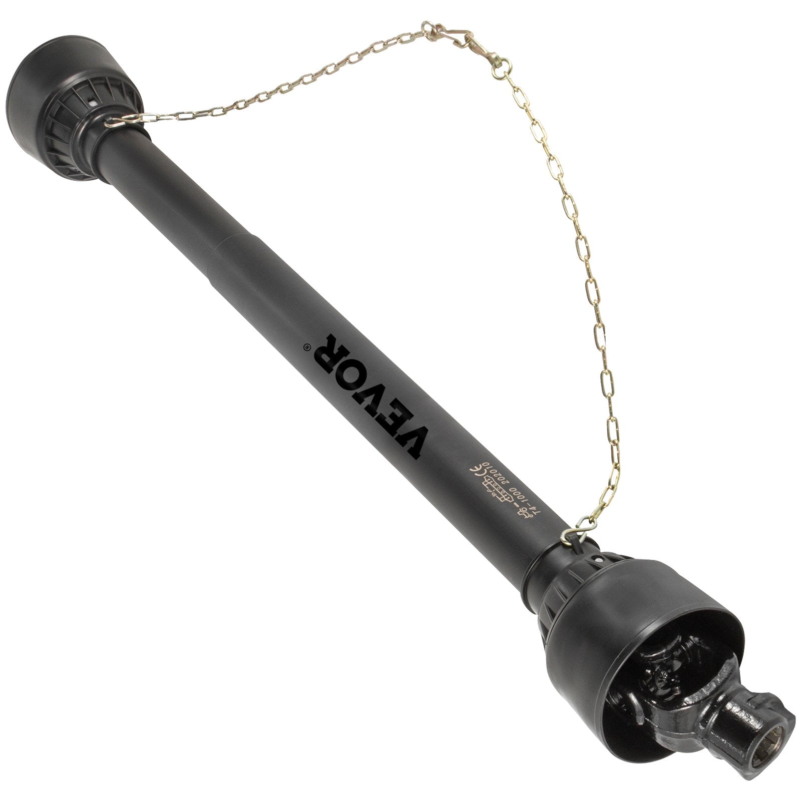 VEVOR PTO Shaft PTO Drive Shaft 1-3/8" x 6 Spline Ends Round End T4 43"-61" 7