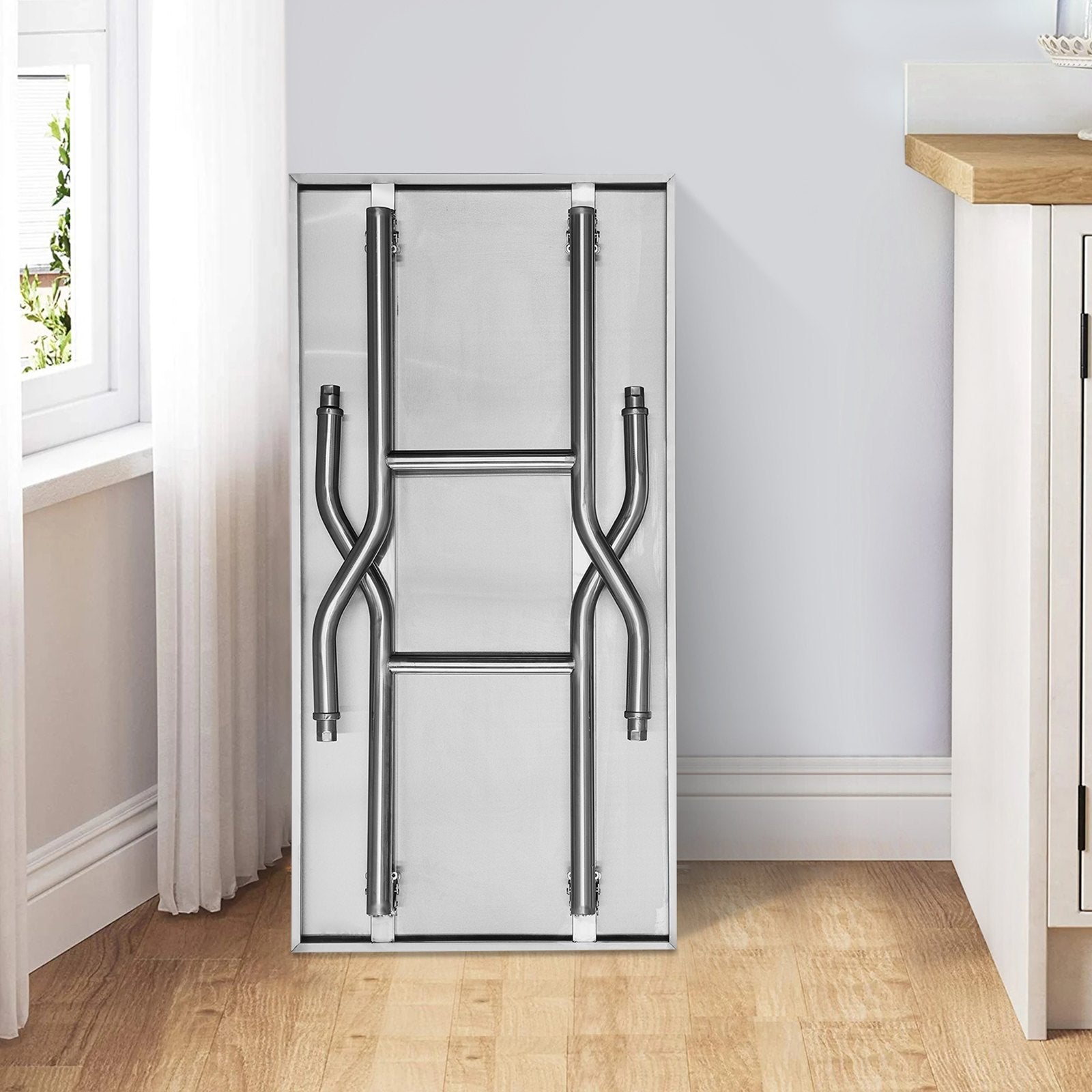 VEVOR Stainless Steel Kitchen Bench Folding Commercial Prep Table 1220x610 mm 8