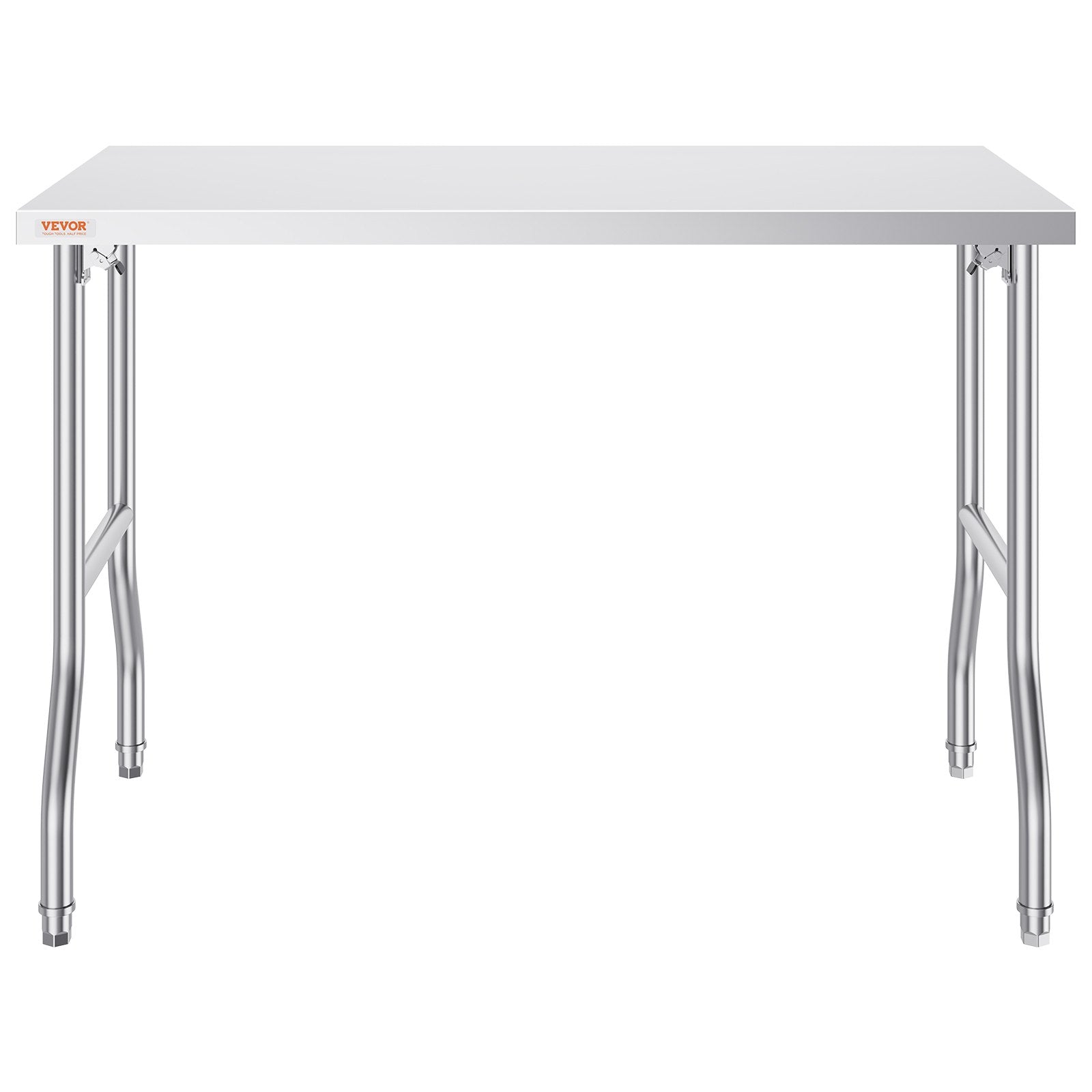 VEVOR Stainless Steel Kitchen Bench Folding Commercial Prep Table 1220x610 mm 10