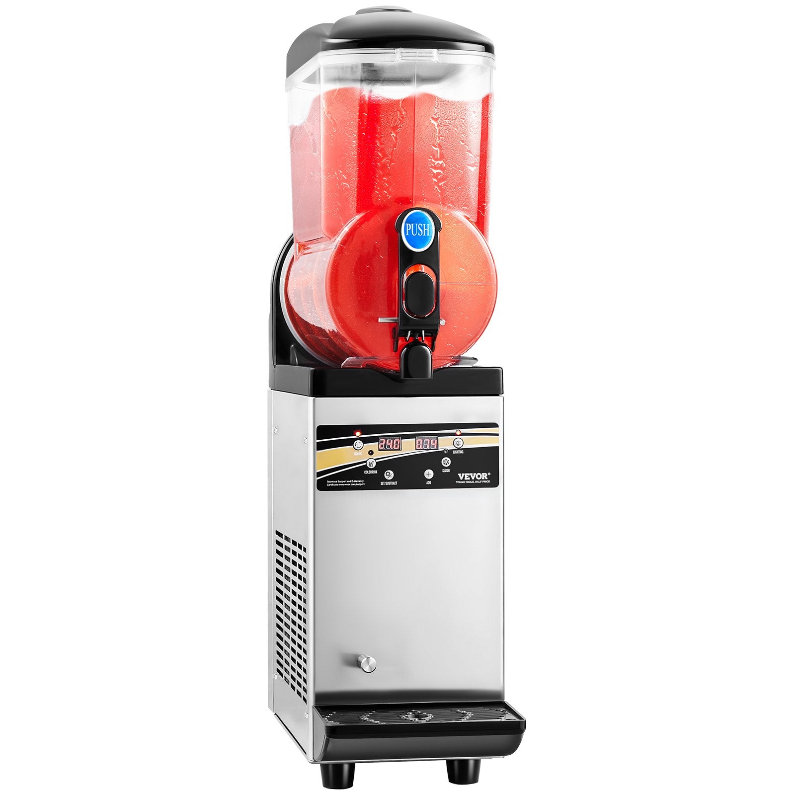 VEVOR Commercial Slushy Machine 15L Margarita Smoothie Frozen Drink Maker 9