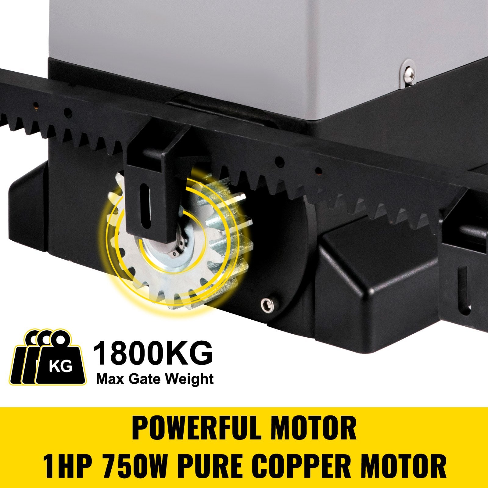 VEVOR Sliding Gate Opener Automatic Sliding Gate 1800 KG 4 Remote & APP Control 4