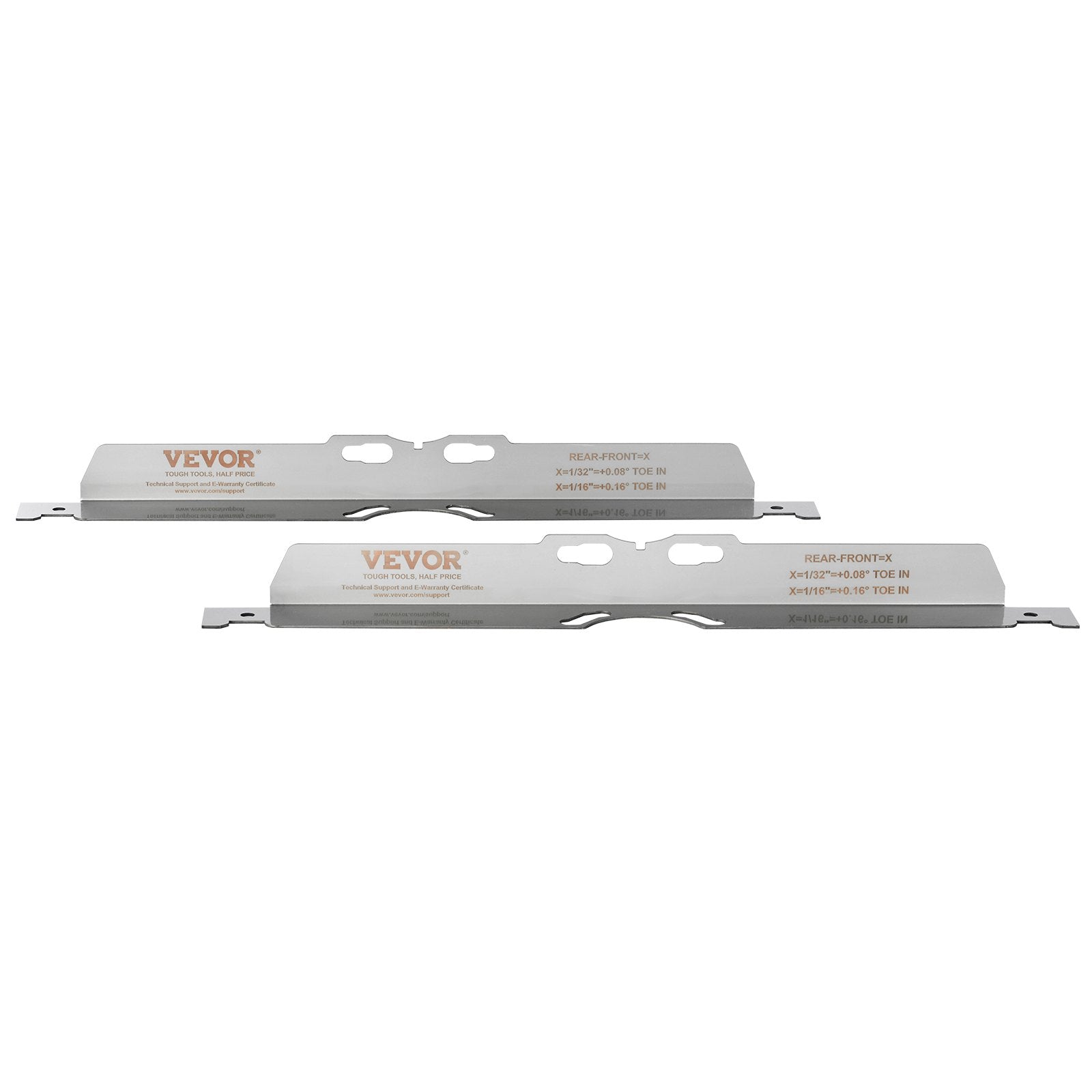 VEVOR Wheel Alignment Tool, 2-Pack Toe Alignment Toe Plates, Stainless Steel Wheel Alignment Tool Plate, Toe Angle Accurate Measurement, Includes 2 Measuring Tapes & Conversion Chart 11