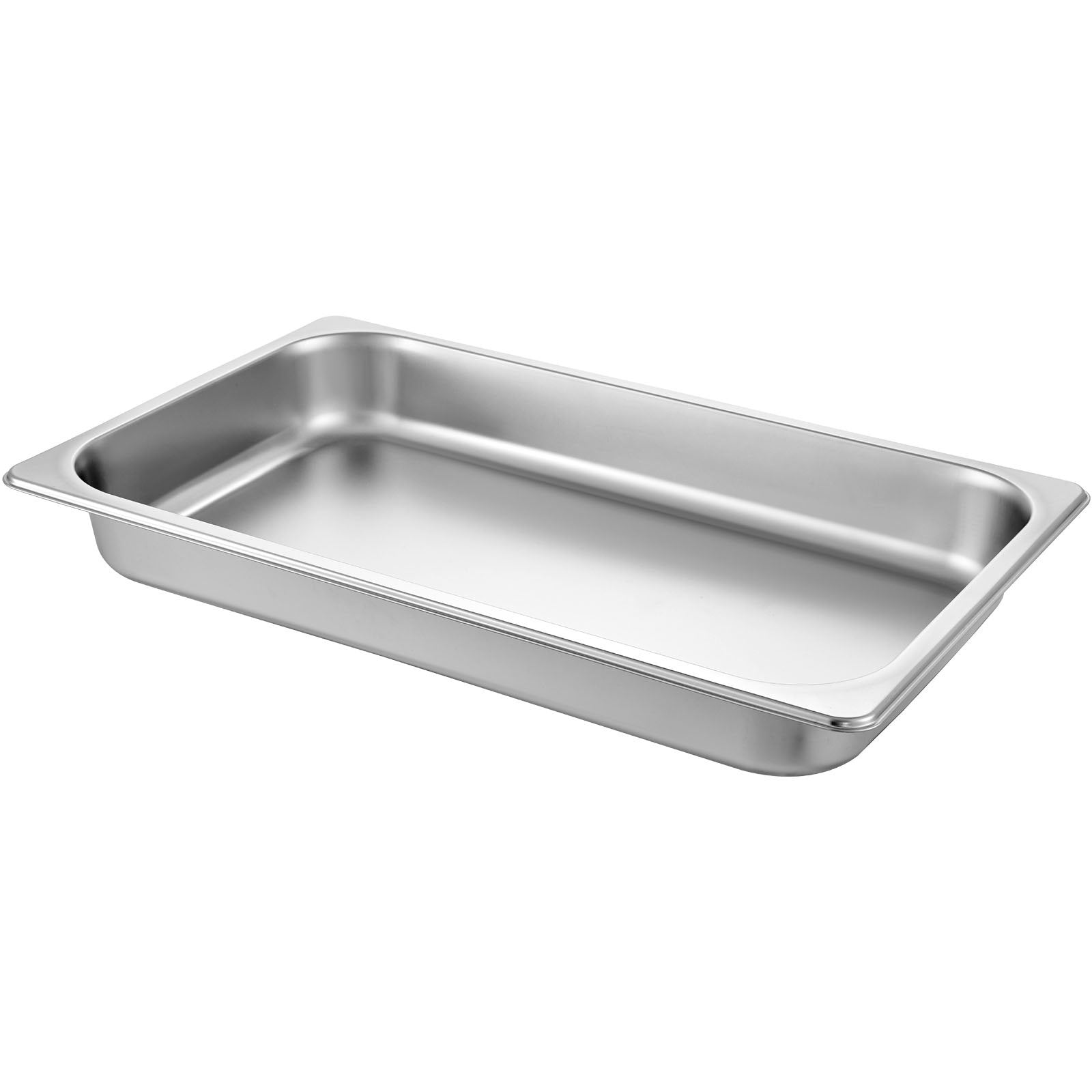 VEVOR Hotel Pans Full Size 2.5 Inch Deep, Steam Table Pan 6 Pack , 22 Gauge/0.8mm Thick Stainless Steel Hotel Pan Anti Jam Steam Table Pan 9