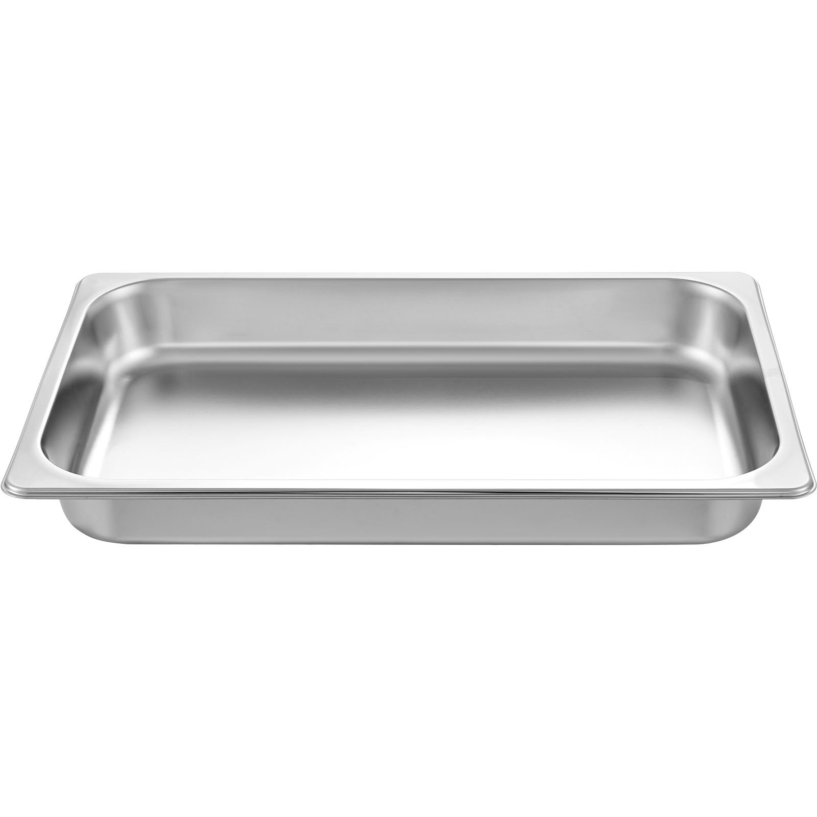 VEVOR Hotel Pans Full Size 2.5 Inch Deep, Steam Table Pan 6 Pack , 22 Gauge/0.8mm Thick Stainless Steel Hotel Pan Anti Jam Steam Table Pan 11