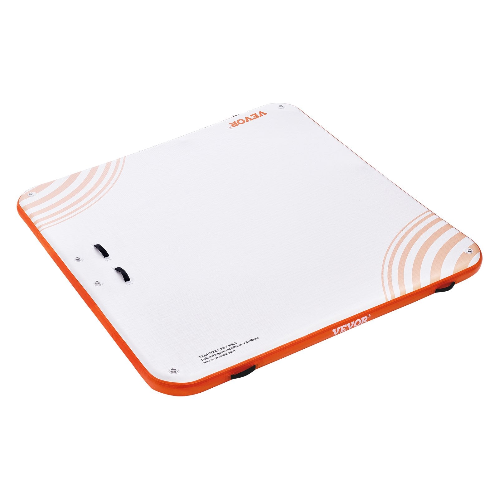 VEVOR Inflatable Floating Dock, 10 x 10FT Inflatable Dock Platform, Non-Slip Water Floating Dock Mat with Portable Carrying Bag & Detachable Ladder, Floating Platform Island Raft for Pool Beach Ocean 10