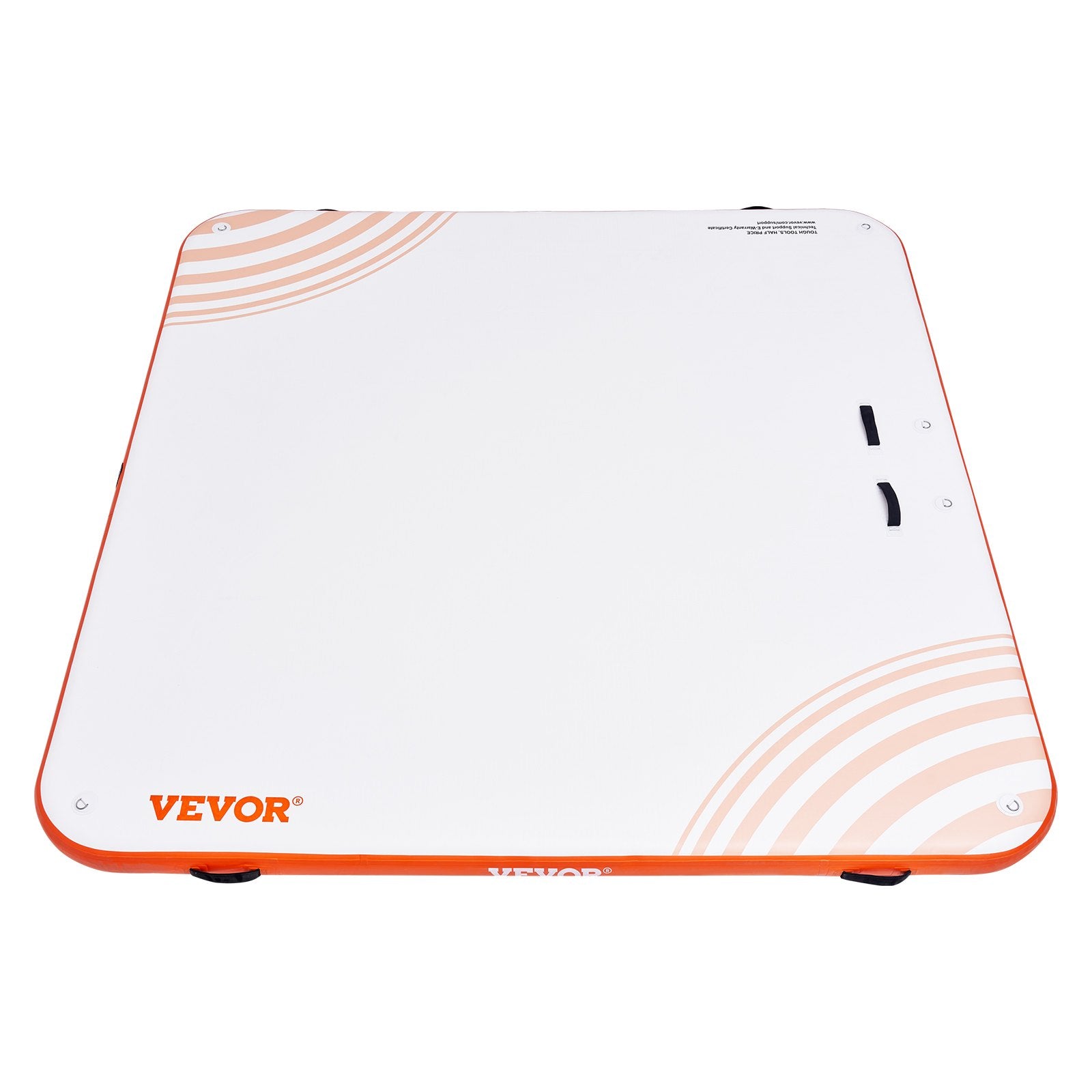 VEVOR Inflatable Floating Dock, 10 x 10FT Inflatable Dock Platform, Non-Slip Water Floating Dock Mat with Portable Carrying Bag & Detachable Ladder, Floating Platform Island Raft for Pool Beach Ocean 11