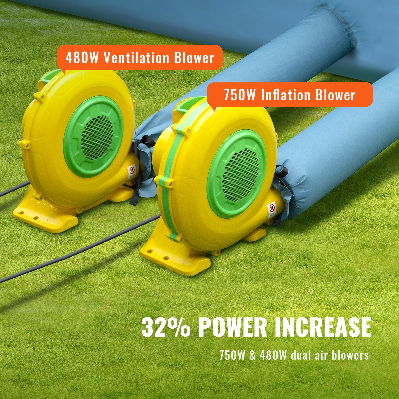 VEVOR Inflatable Spray Booth Car Paint Tent 20x10x8ft Filter System 2 Blowers 3