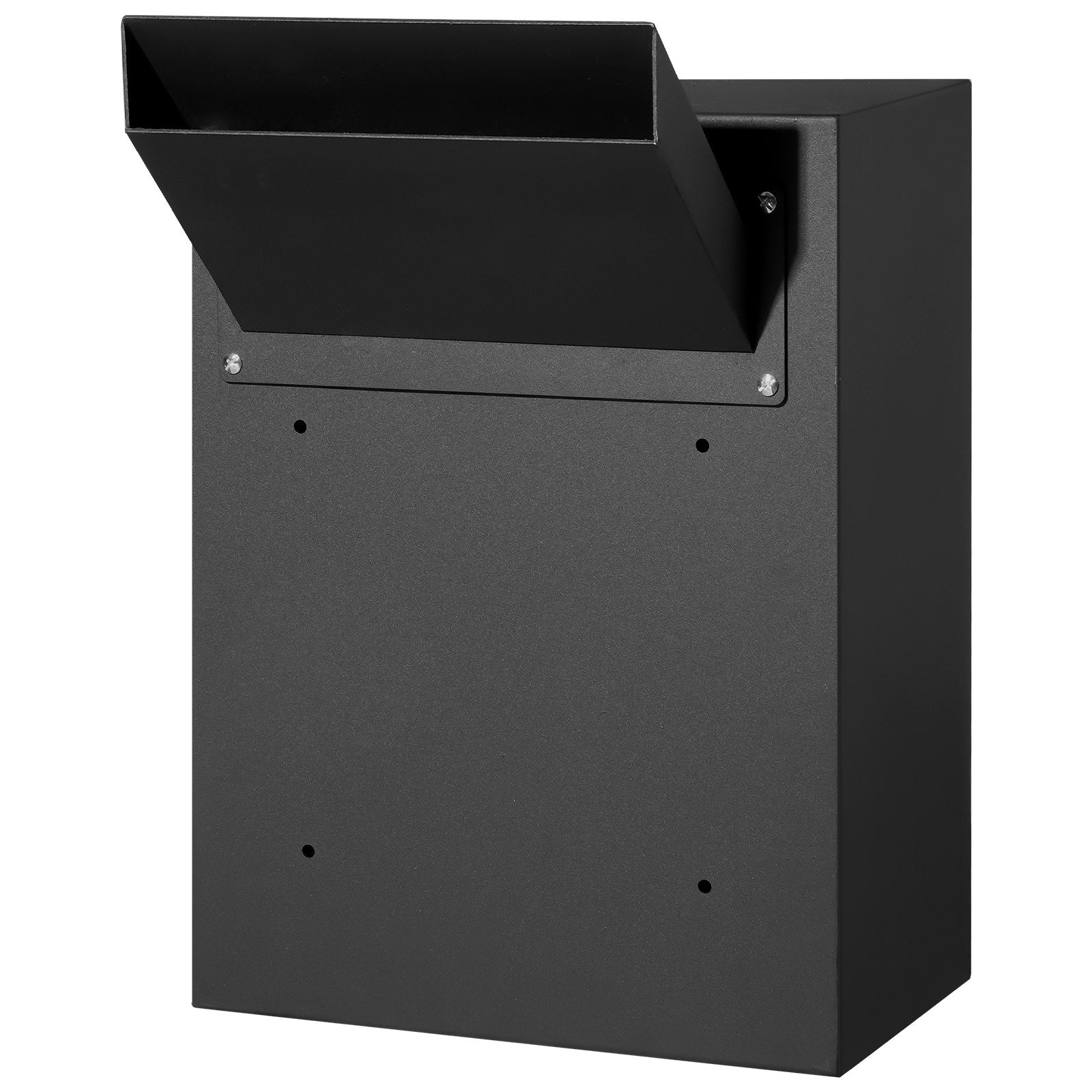 VEVOR Through The Wall Drop Box, Heavy Duty Steel Through the Wall Mailbox with 2.8-7.9" 13" Combination Lock, 13x7x17" Mail Drop Box, Black 9